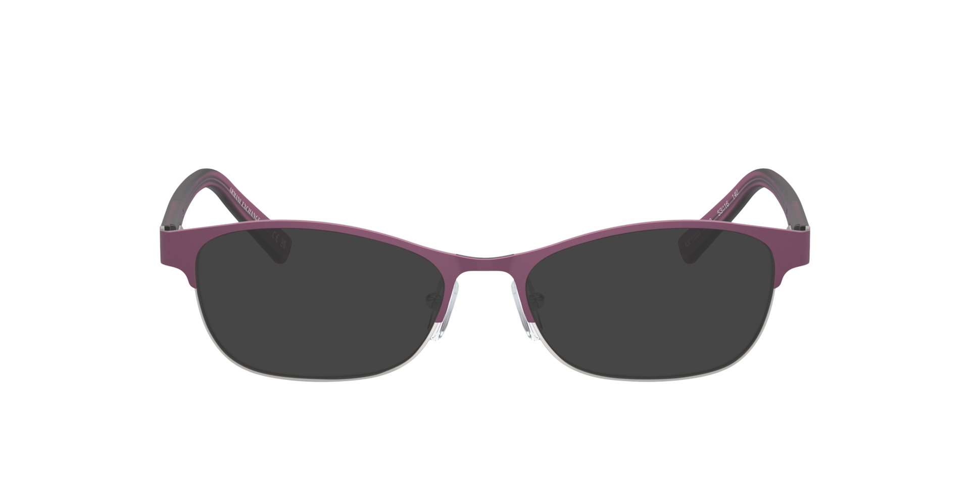 AX1010 Red & Shiny Pale Gold MetalEyeglass Frames for Glasses Direct, with Tinted Lenses
