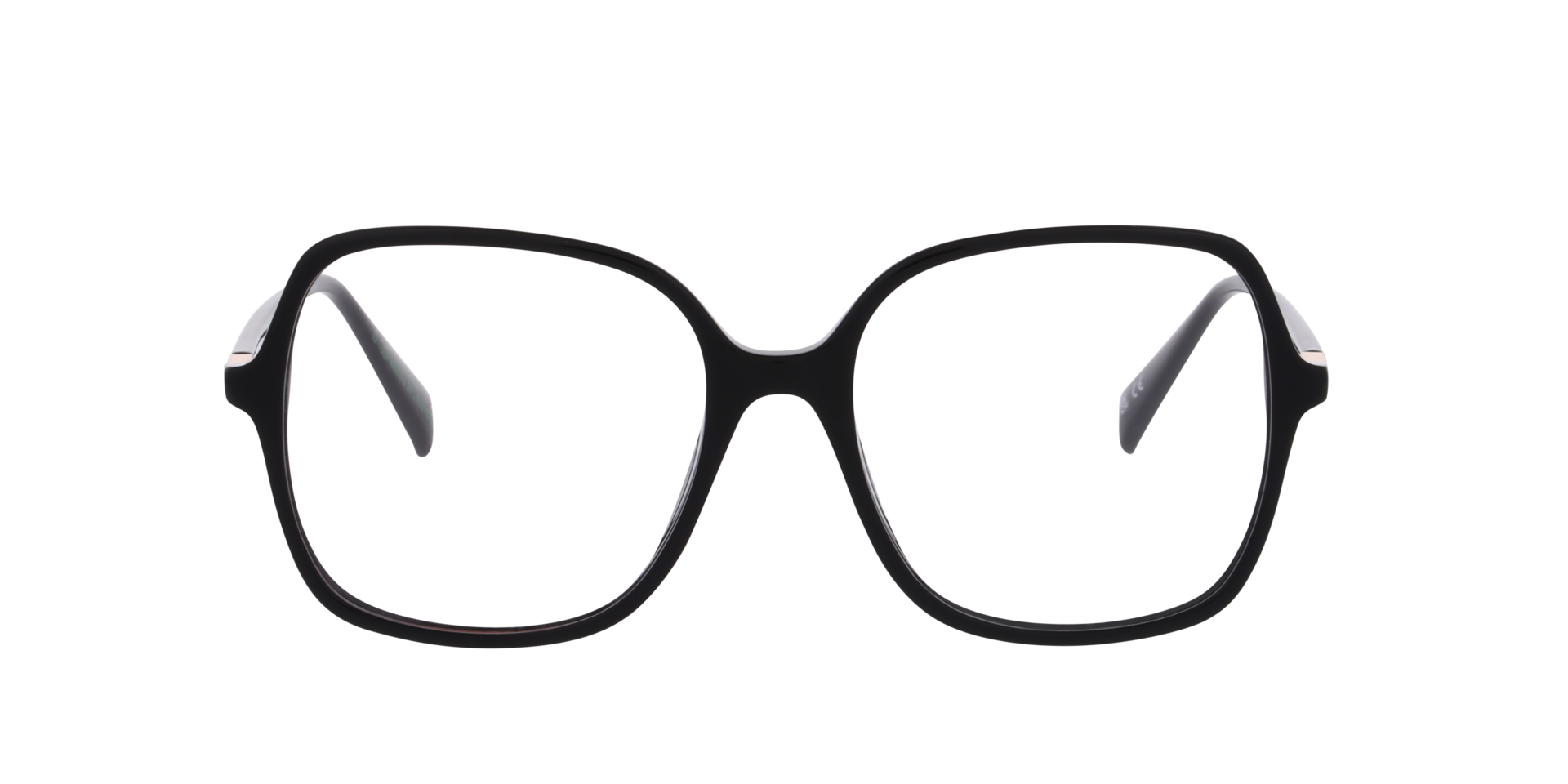 LV 1107 Black AcetateEyeglass Frames for Glasses Direct, Front View