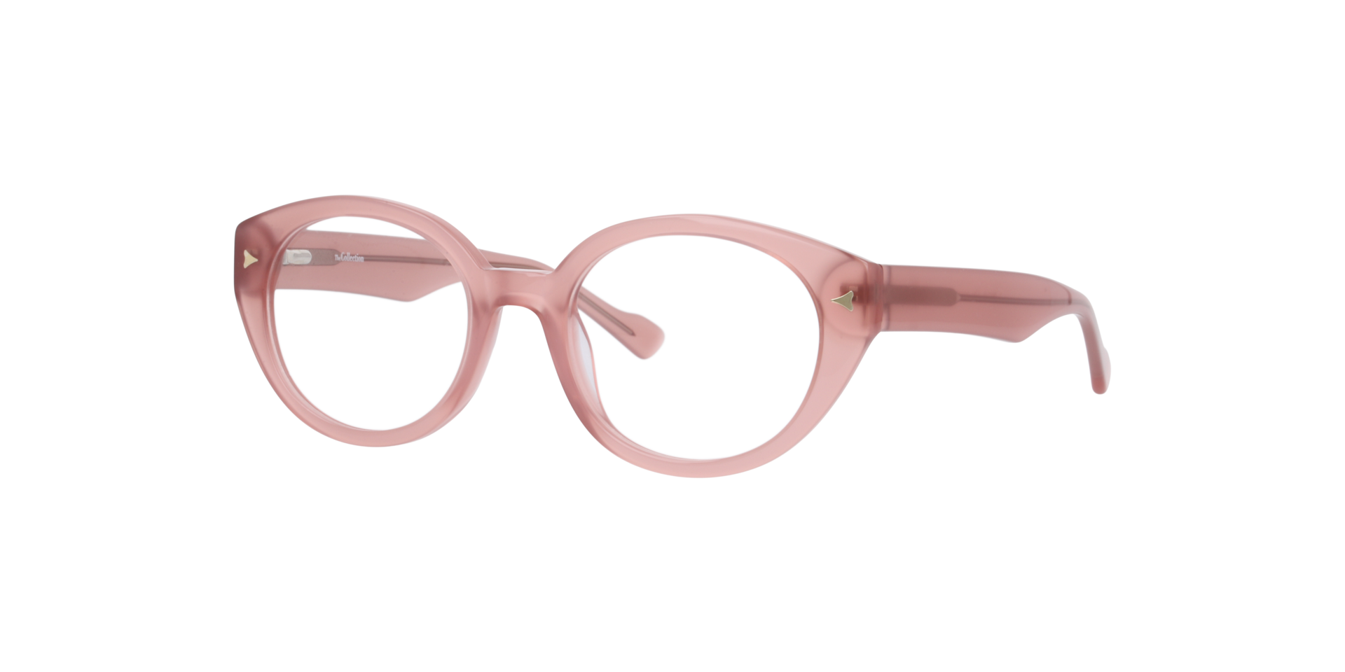 Melody Milky Pink AcetateEyeglass Frames for Glasses Direct, Angle View