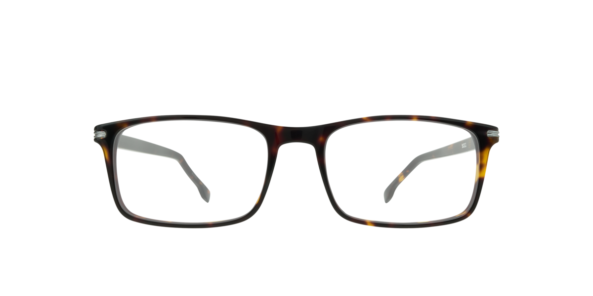 Hugo Boss Men's Tortoise Rectangle Acetate Eyeglasses Online - Full Rim - Boss 1630