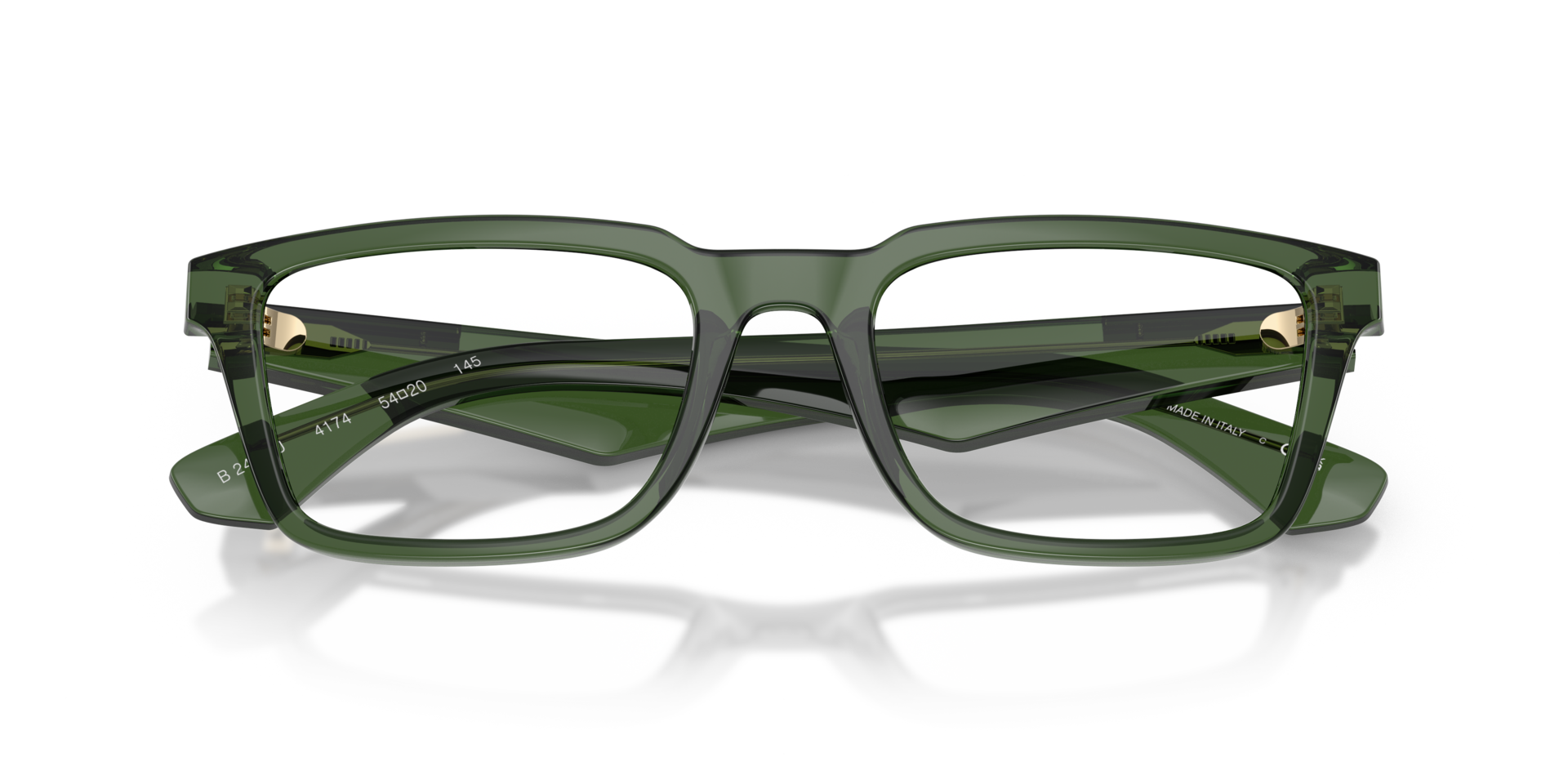 BE2428U Green PlasticEyeglass Frames for Glasses Direct, Closed View