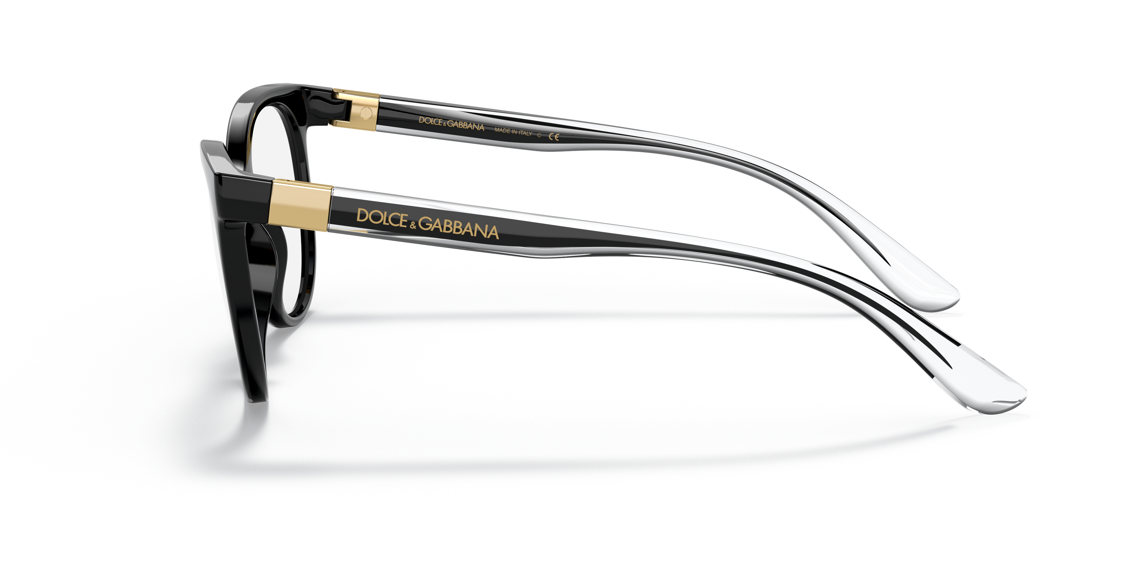 DG5084 Black PlasticEyeglass Frames for Glasses Direct, Side View