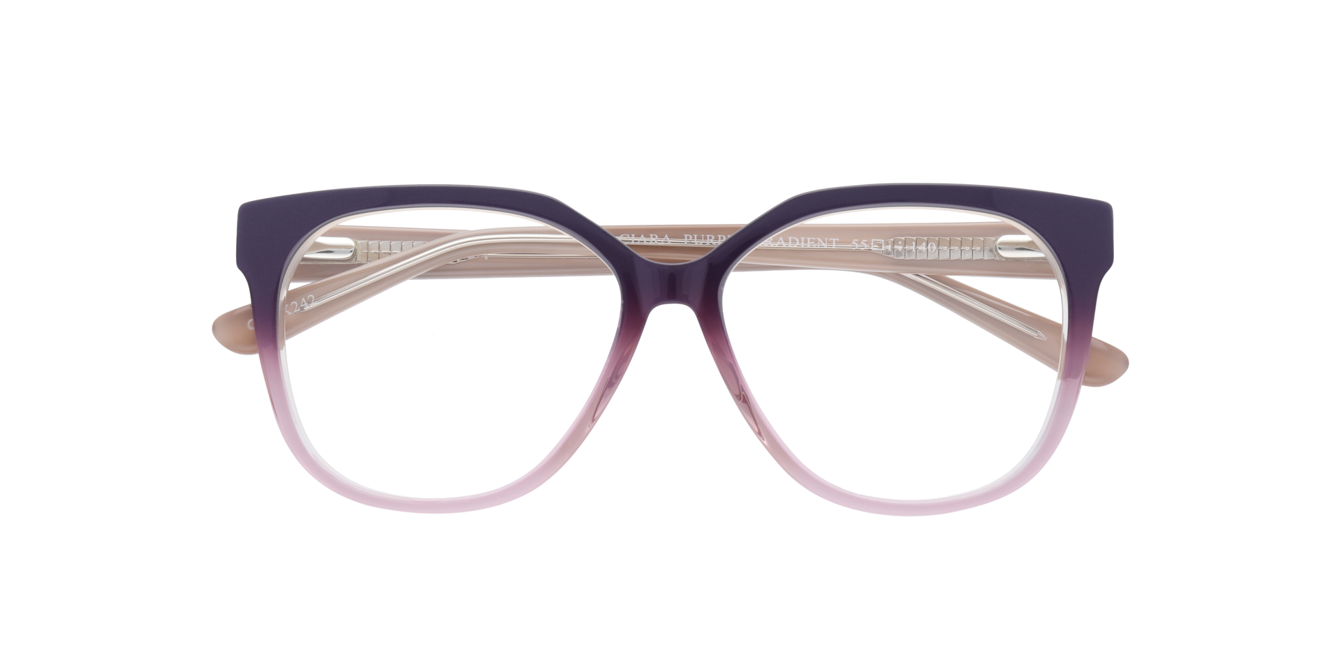 Ciara Purple Gradient AcetateEyeglass Frames for Glasses Direct, Closed View