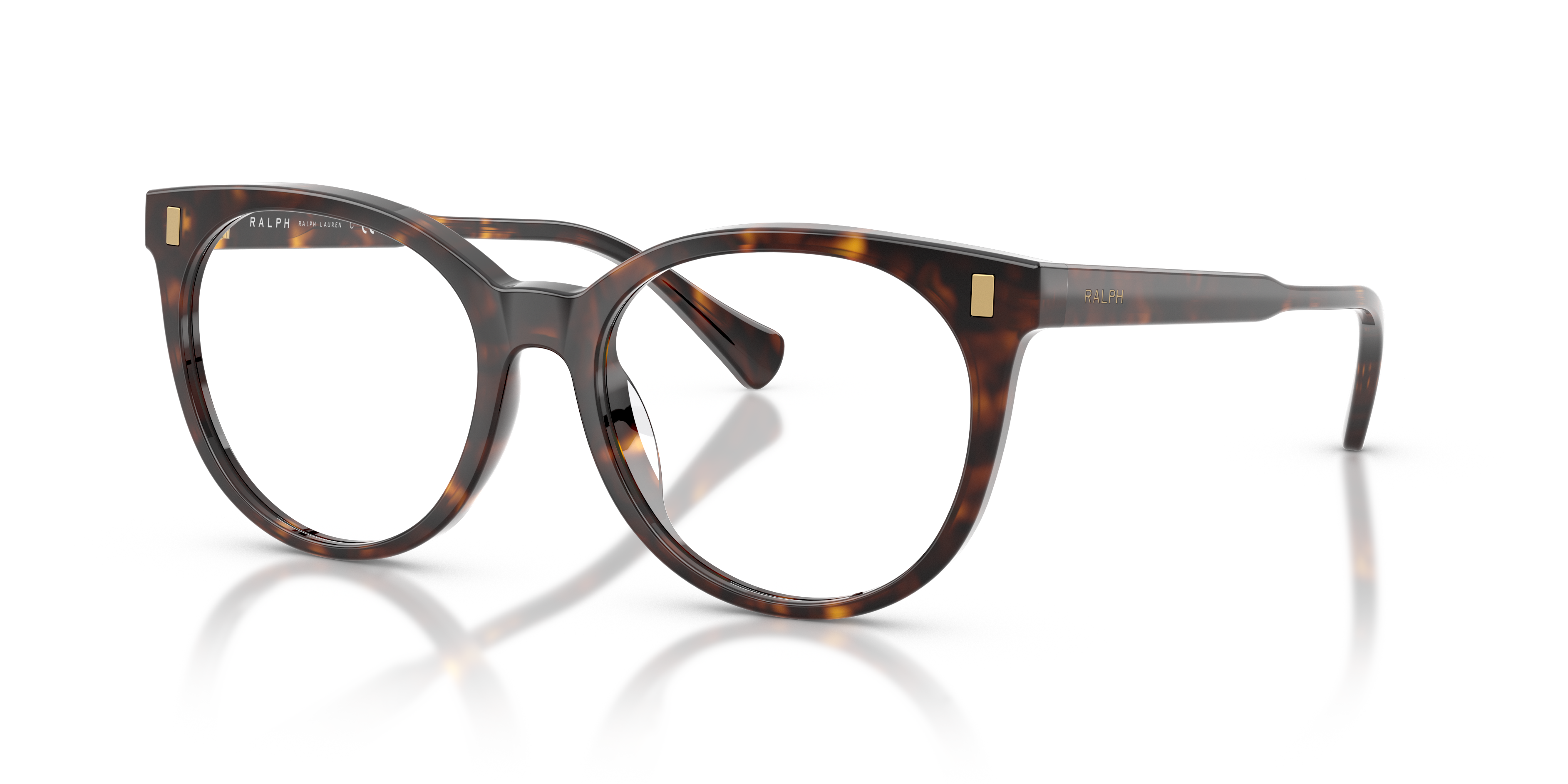 RA7182U Shiny Dark Havana AcetateEyeglass Frames for Glasses Direct, Angle View