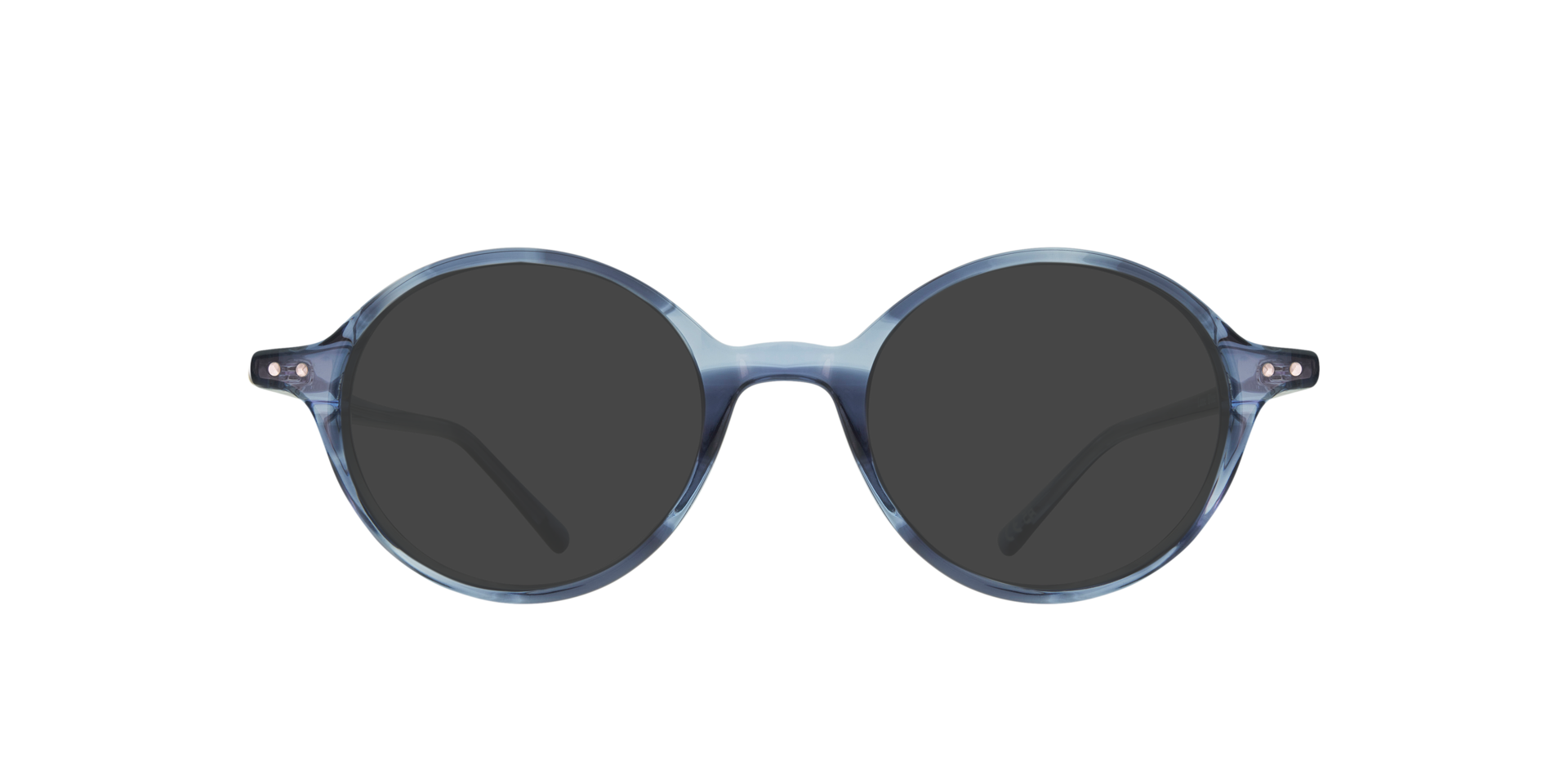 Lane Blue & Silver AcetateEyeglass Frames for Glasses Direct, with Tinted Lenses