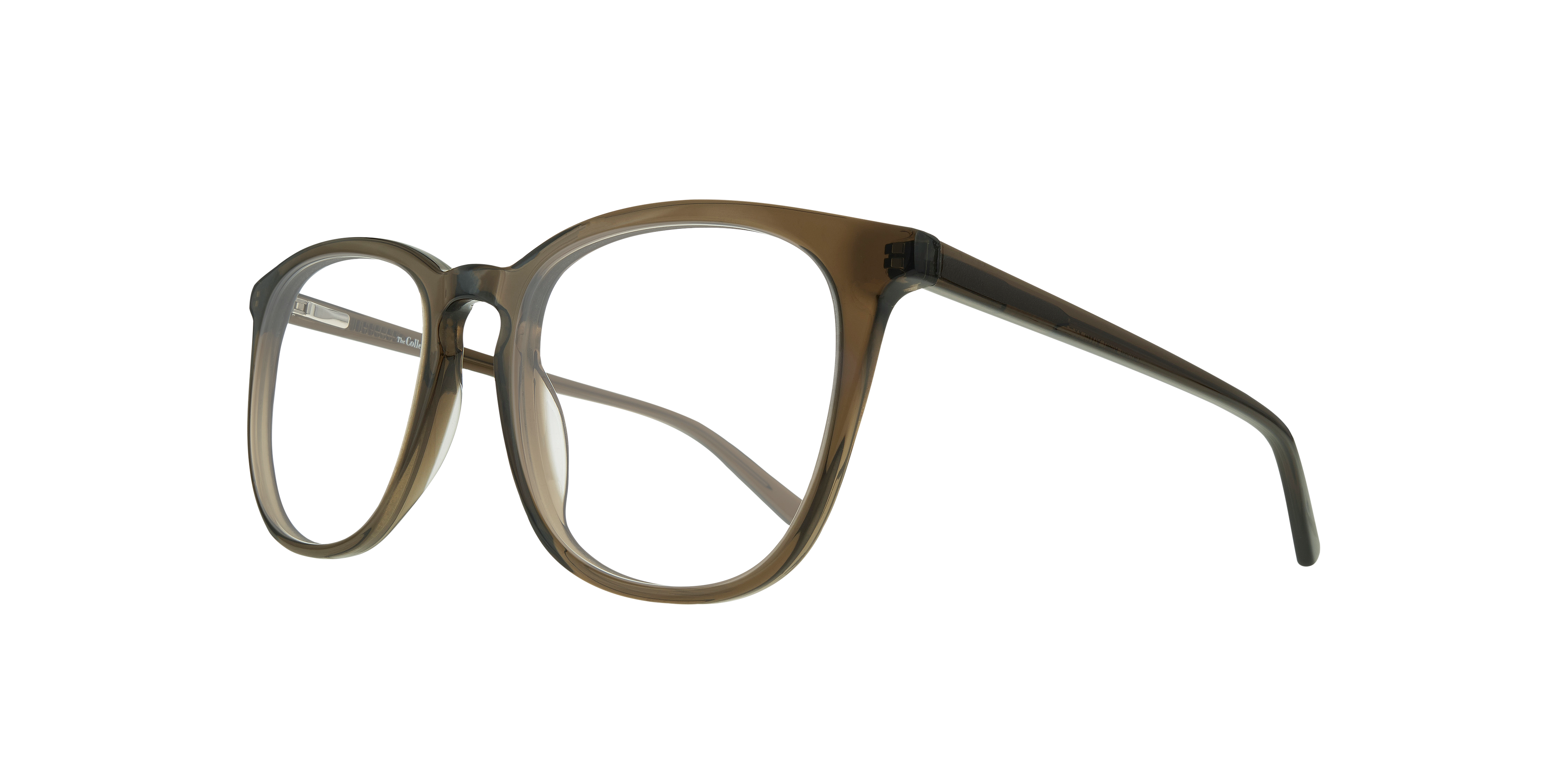 Lawson Shiny Green AcetateEyeglass Frames for Glasses Direct, Angle View