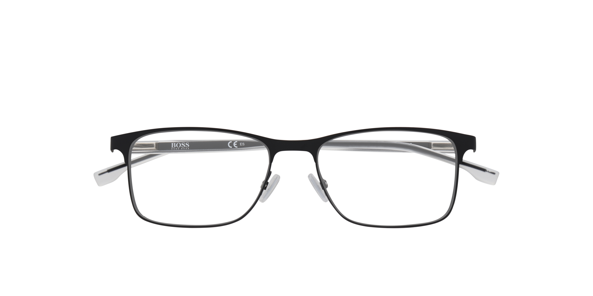 Boss 0967/IT Black Silver MetalEyeglass Frames for Glasses Direct, Closed View