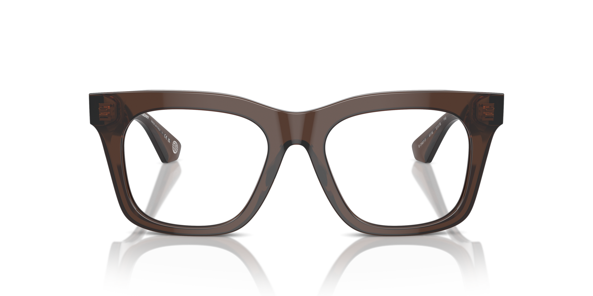 BE2407F Brown AcetateSunglass Frames for Glasses Direct, Front View