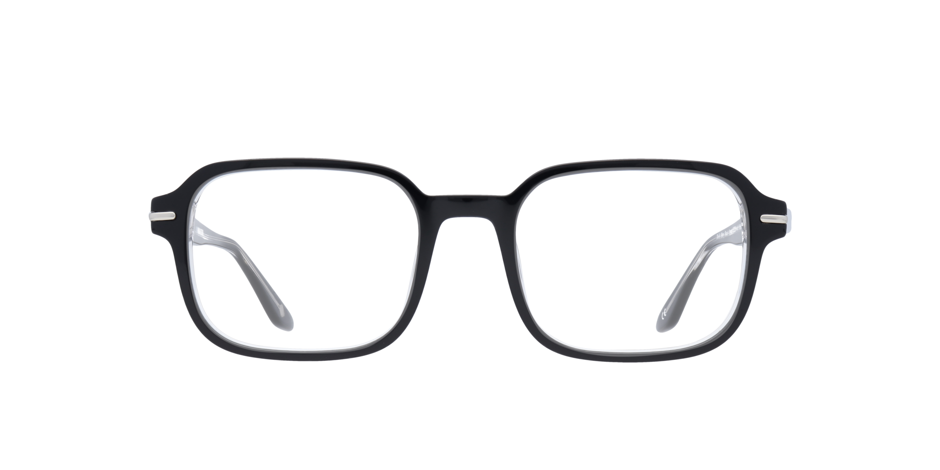 Dollis Shiny Black Crystal AcetateEyeglass Frames for Glasses Direct, Front View
