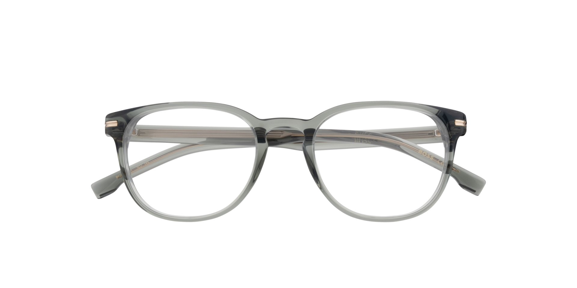 BOSS 1601 Green AcetateEyeglass Frames for Glasses Direct, Closed View