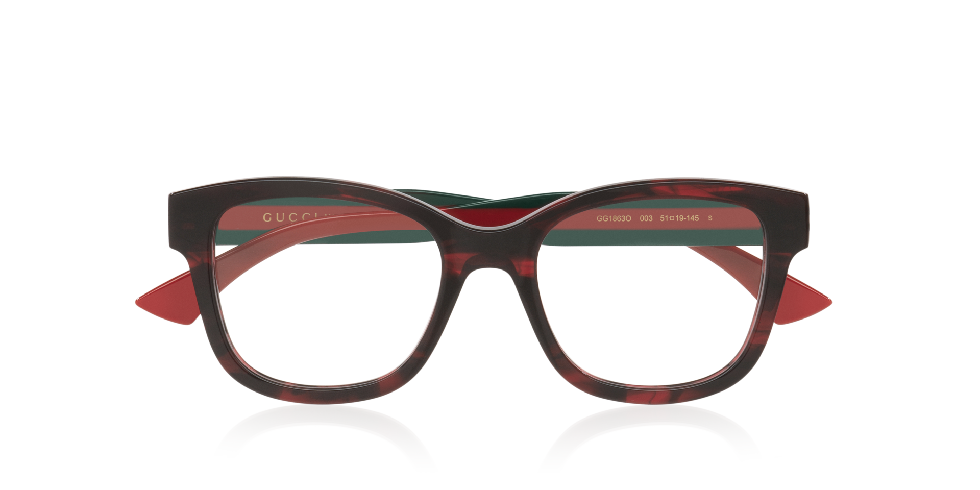 GG1863O Tortoise Blonde AcetateEyeglass Frames for Glasses Direct, Closed View