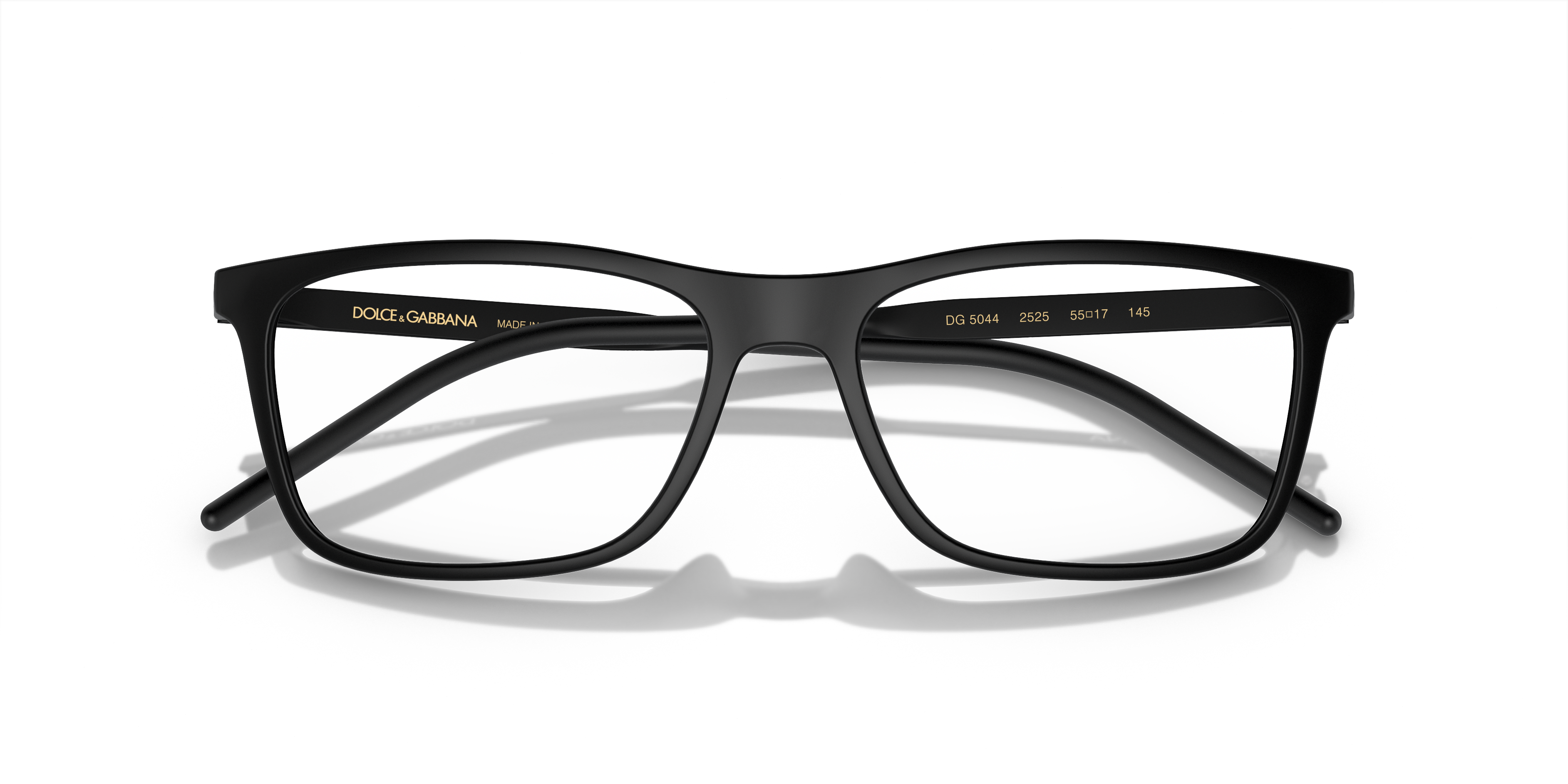 DG5044 Matte Black PlasticEyeglass Frames for Glasses Direct, Closed View
