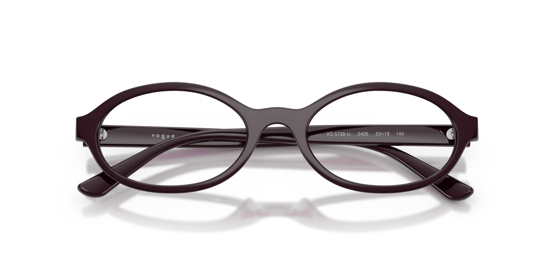 VO5728U Full Purple PlasticEyeglass Frames for Glasses Direct, Closed View