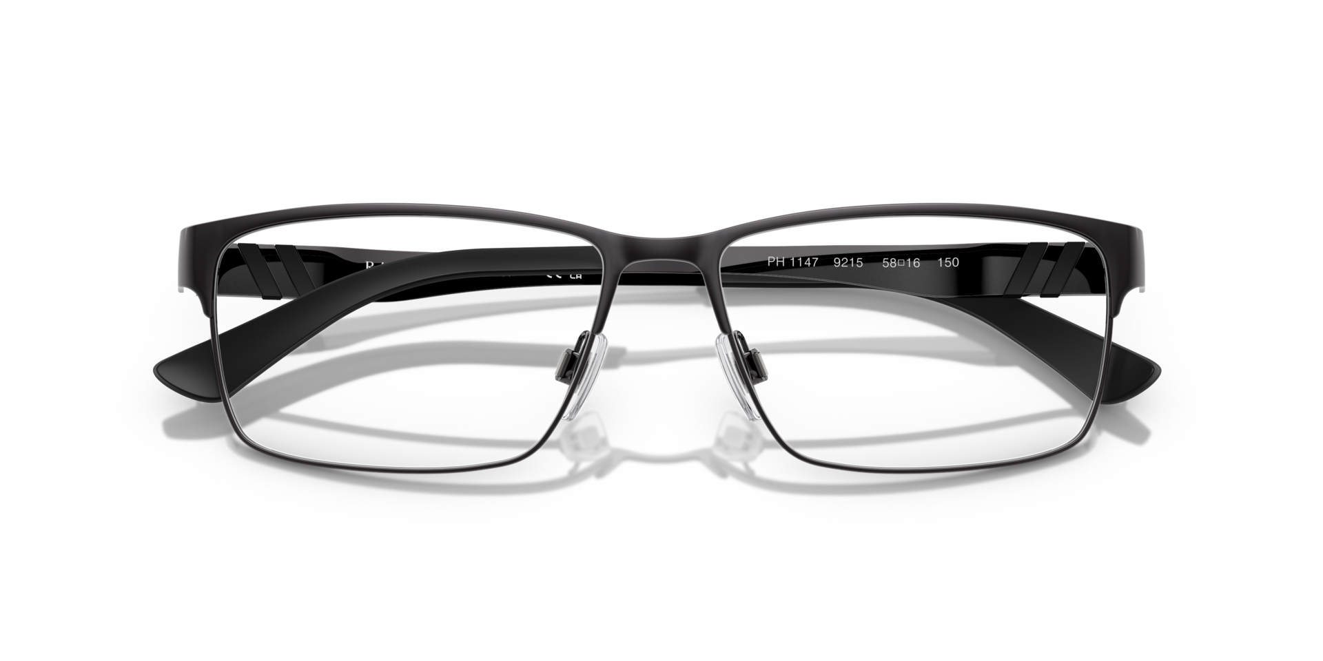 PH1147 Shiny Dark Gunmetal MetalEyeglass Frames for Glasses Direct, Closed View