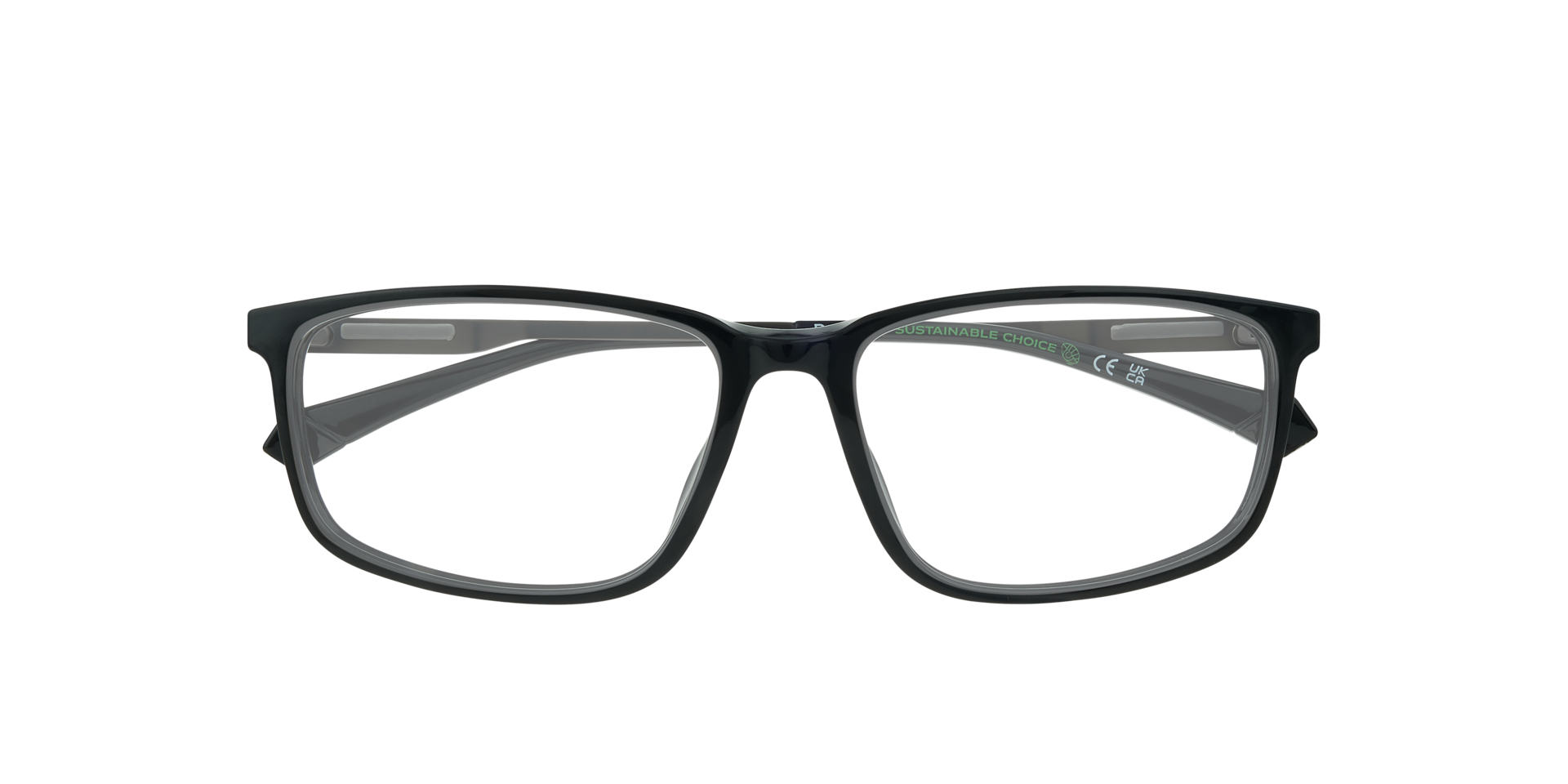 PLD D535/G Black Silver PlasticEyeglass Frames for Glasses Direct, Closed View