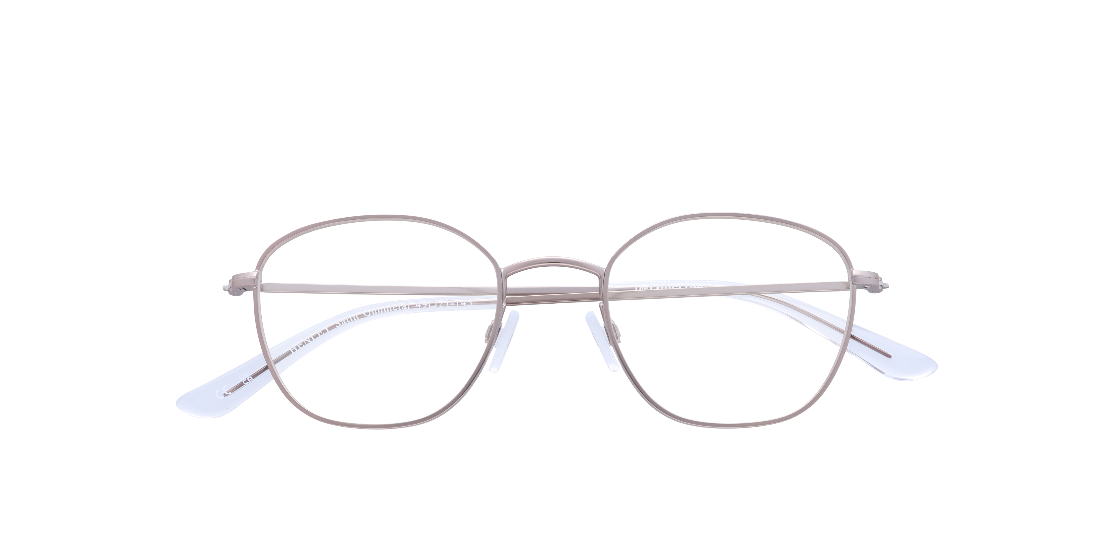 Henley Satin Gunmetal MetalEyeglass Frames for Glasses Direct, Closed View