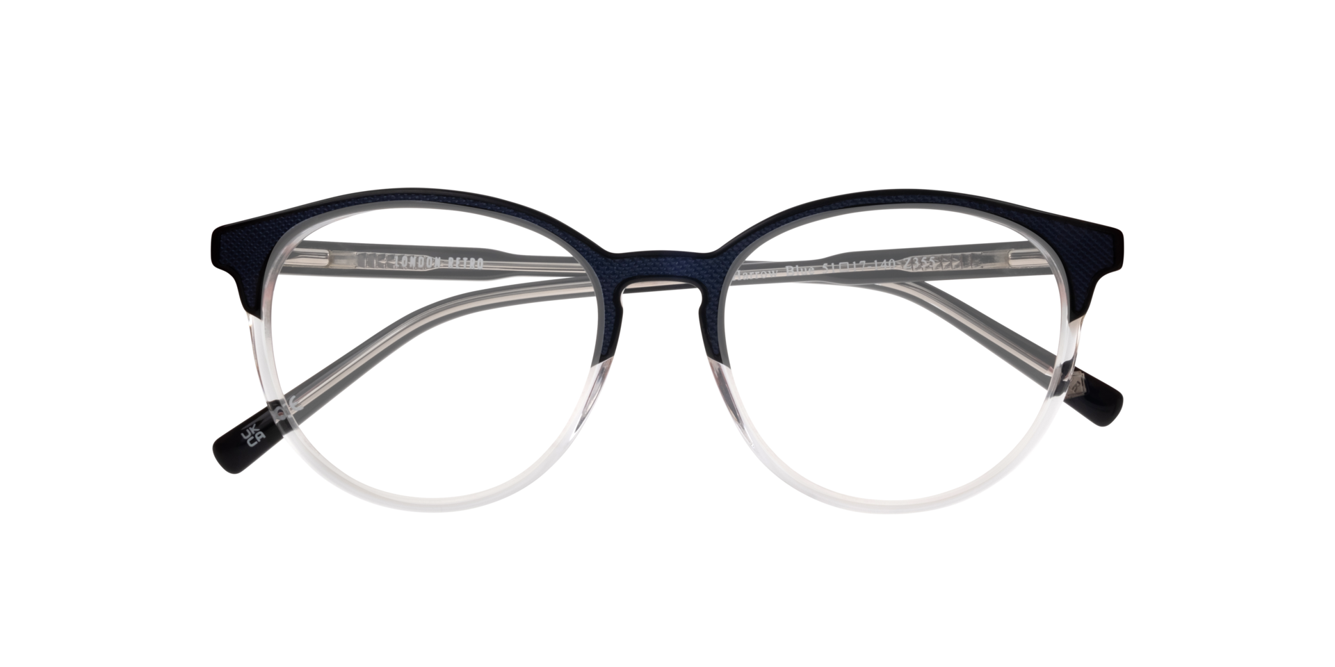 Harrow Blue AcetateEyeglass Frames for Glasses Direct, Closed View