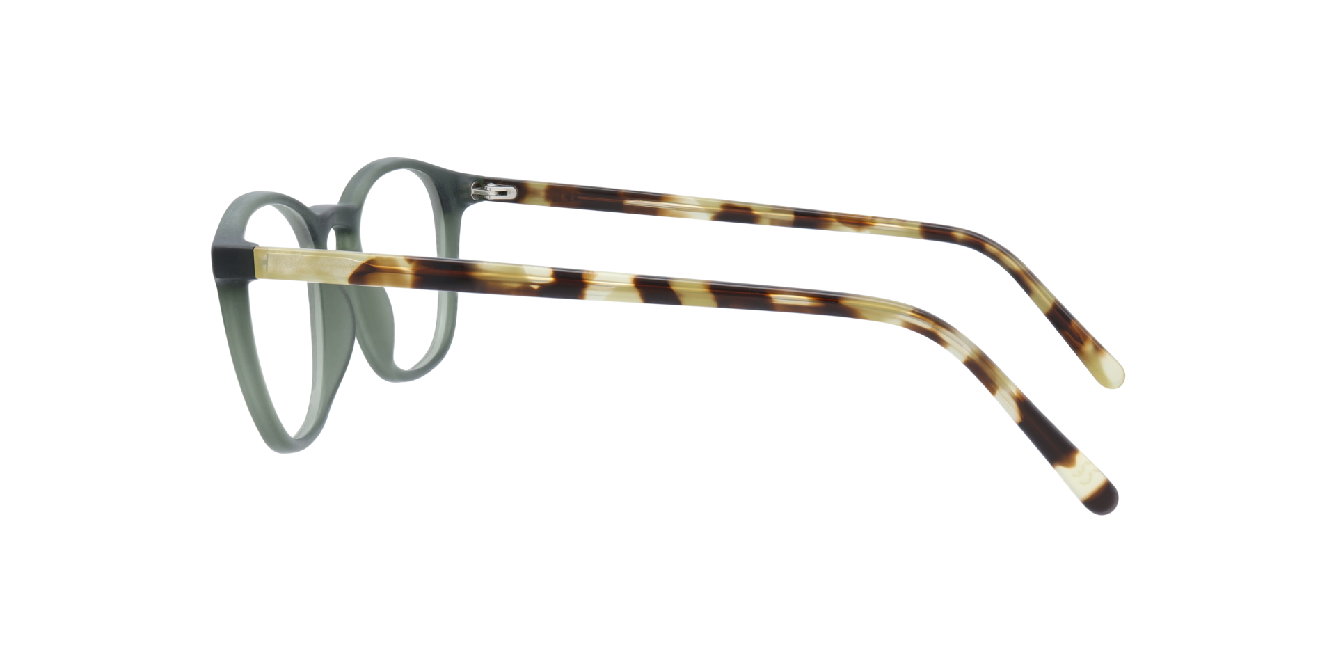 Whitley Green & Havana AcetateEyeglass Frames for Glasses Direct, Side View