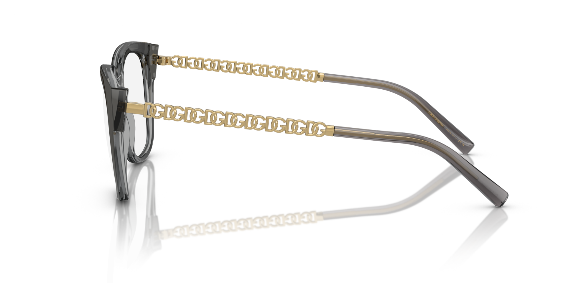 DG5087 Gradient Black PlasticEyeglass Frames for Glasses Direct, Side View