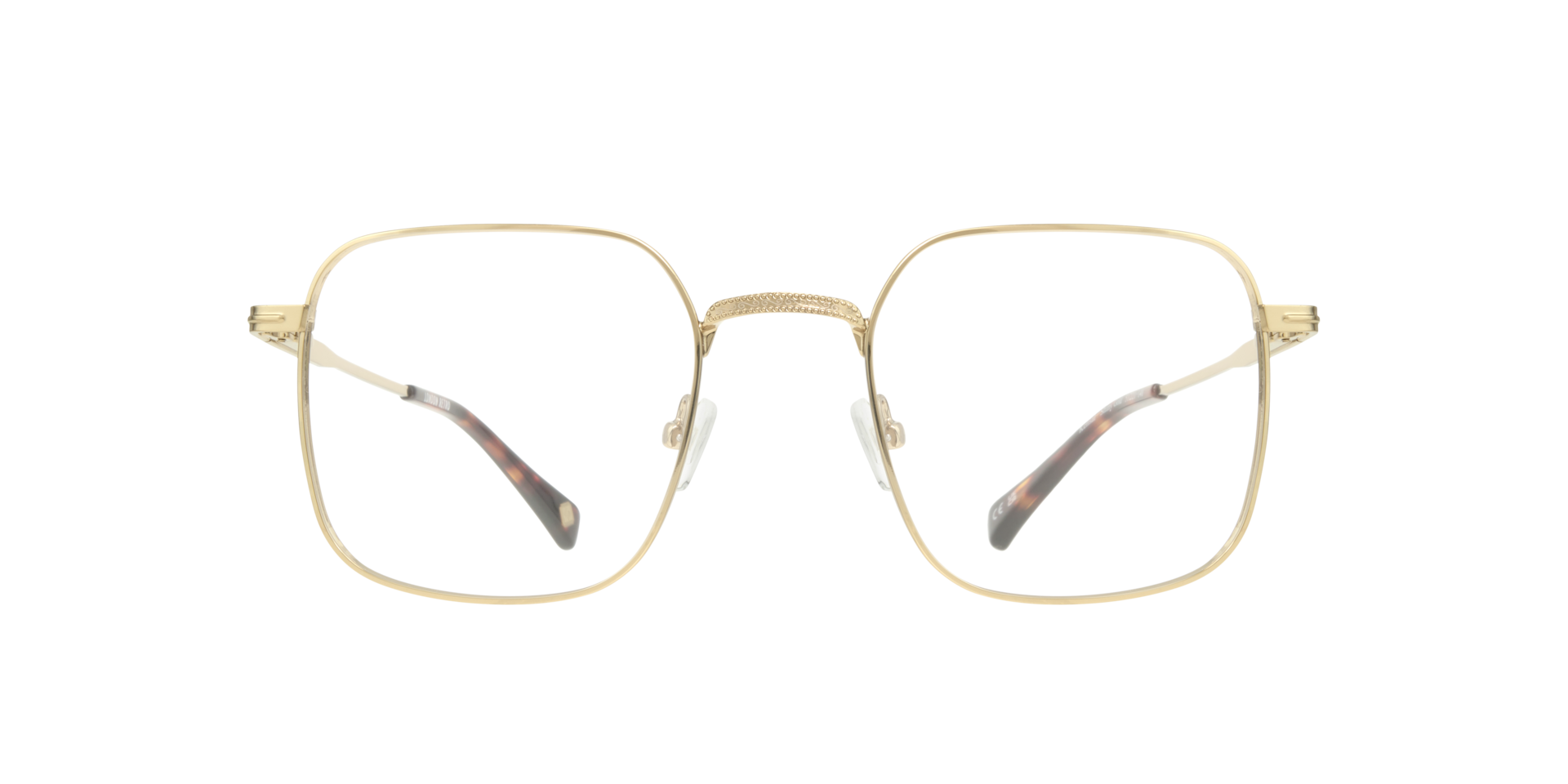 Glasses Direct ™ -Kensal Square Shiny Gold Glasses for Men