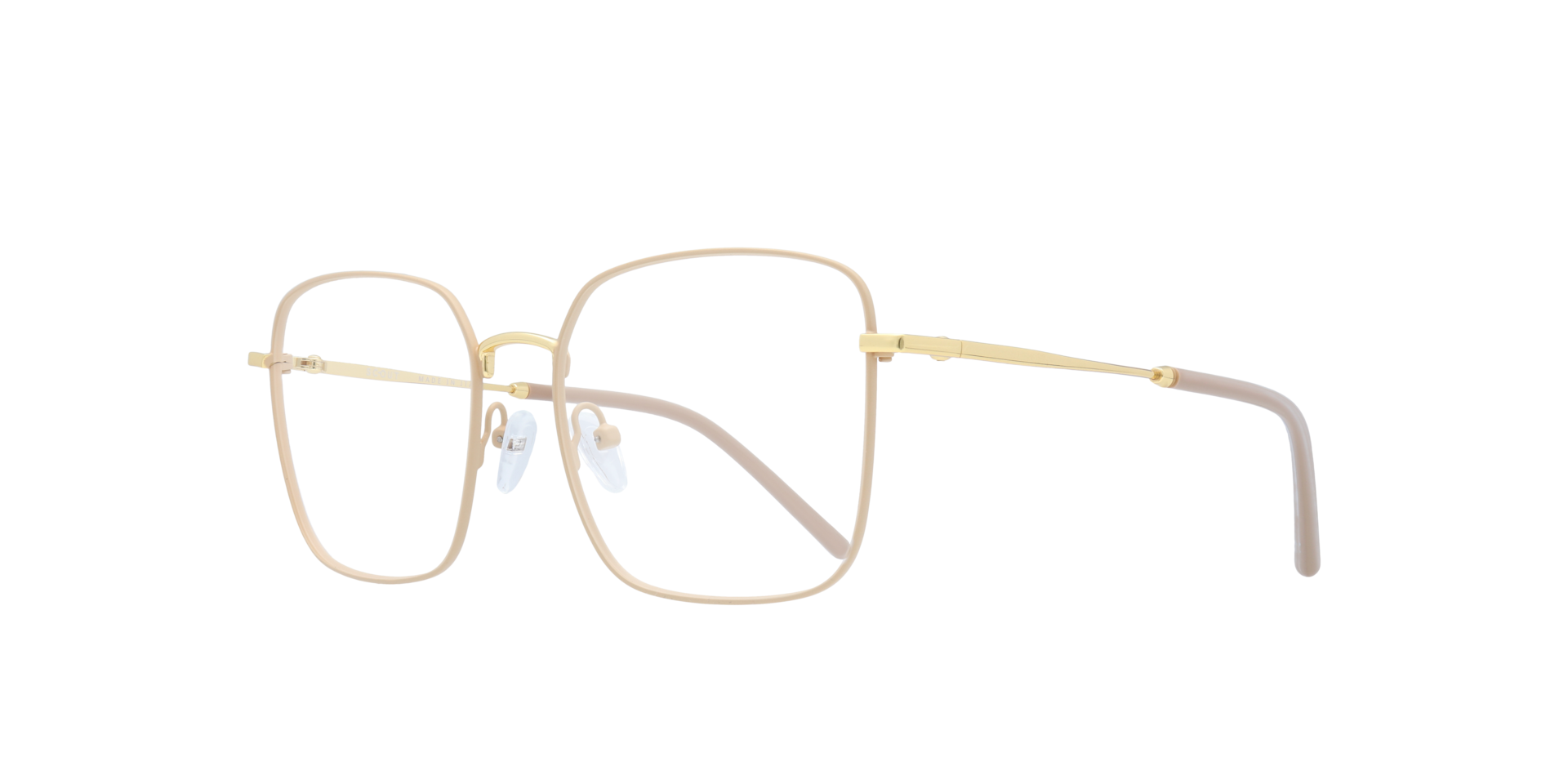 Venezia Cream MetalEyeglass Frames for Glasses Direct, Angle View