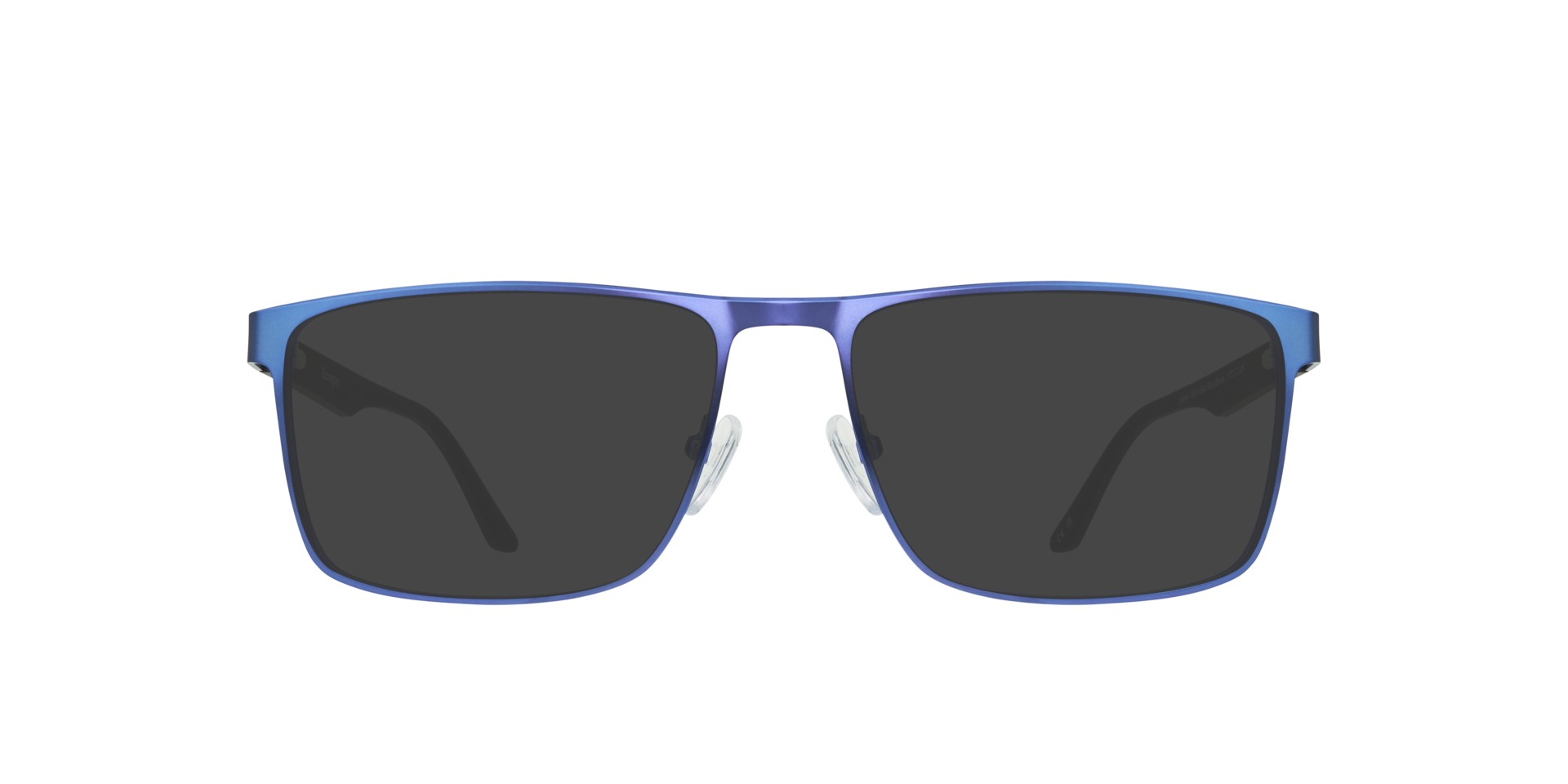 Jimmy Matte Blue & Dark Brown MetalEyeglass Frames for Glasses Direct, with Tinted Lenses
