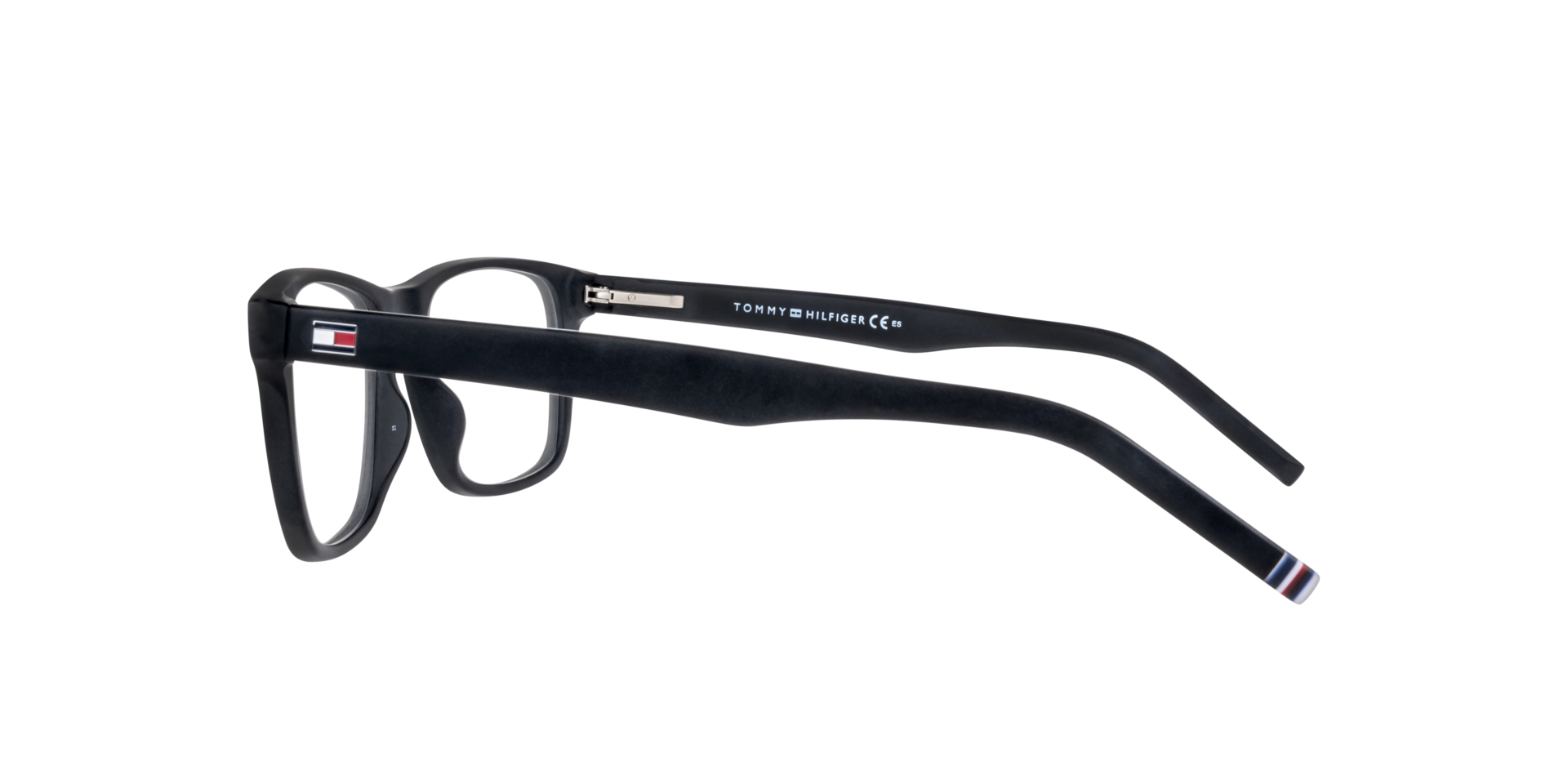 TH 1990 Black AcetateEyeglass Frames for Glasses Direct, Side View