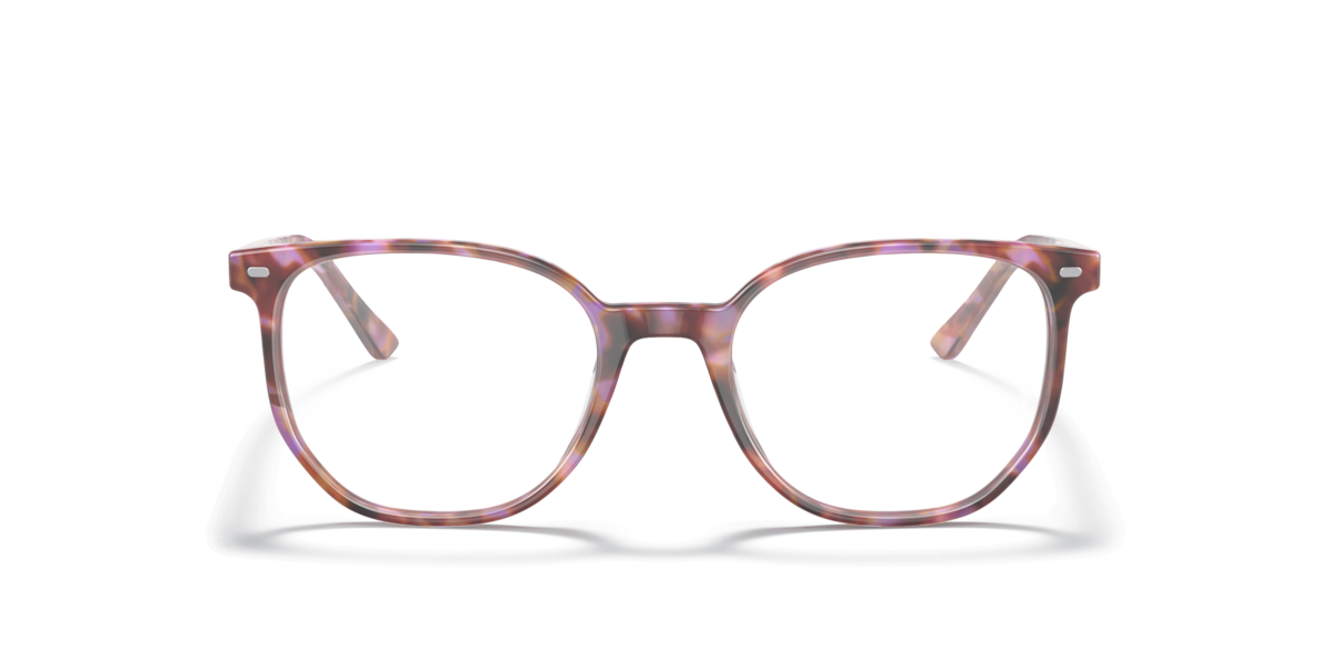 Ray-Ban Unisex Brown & Violet Havana Irregular Acetate Eyeglasses Online - Full Rim - Rb5397