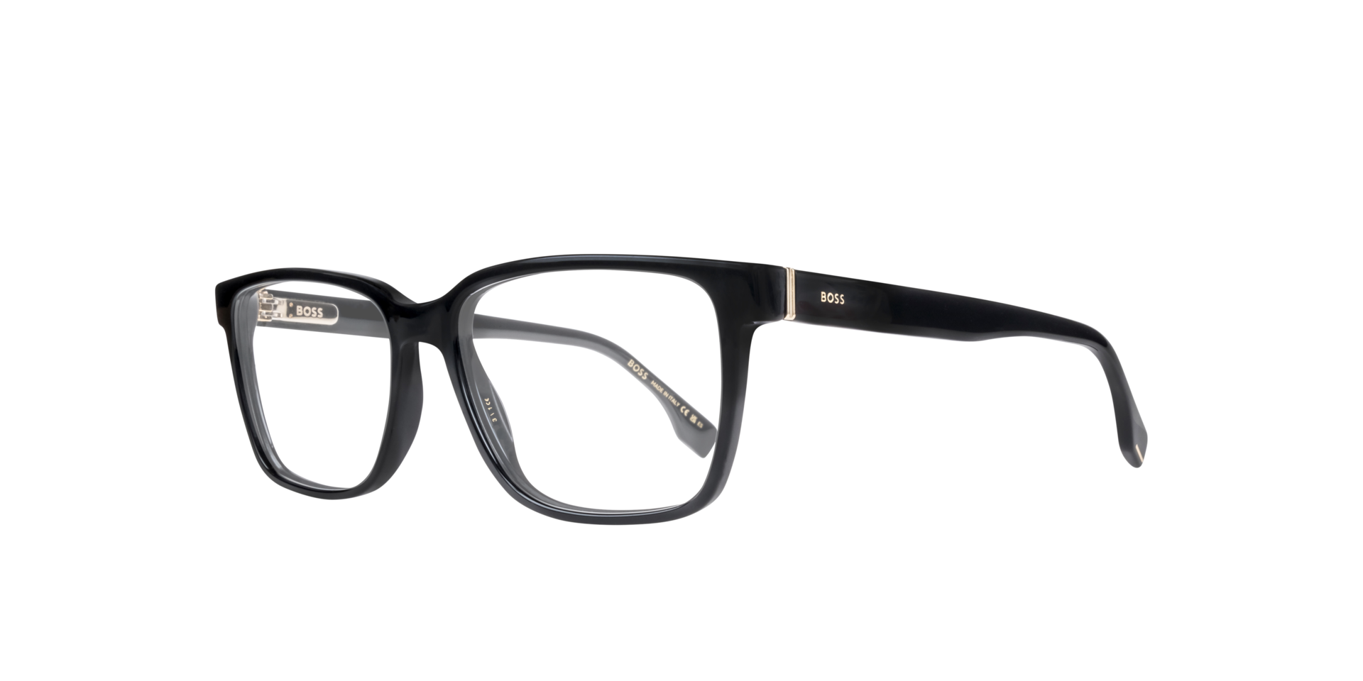 BOSS 1517 Black AcetateEyeglass Frames for Glasses Direct, Angle View