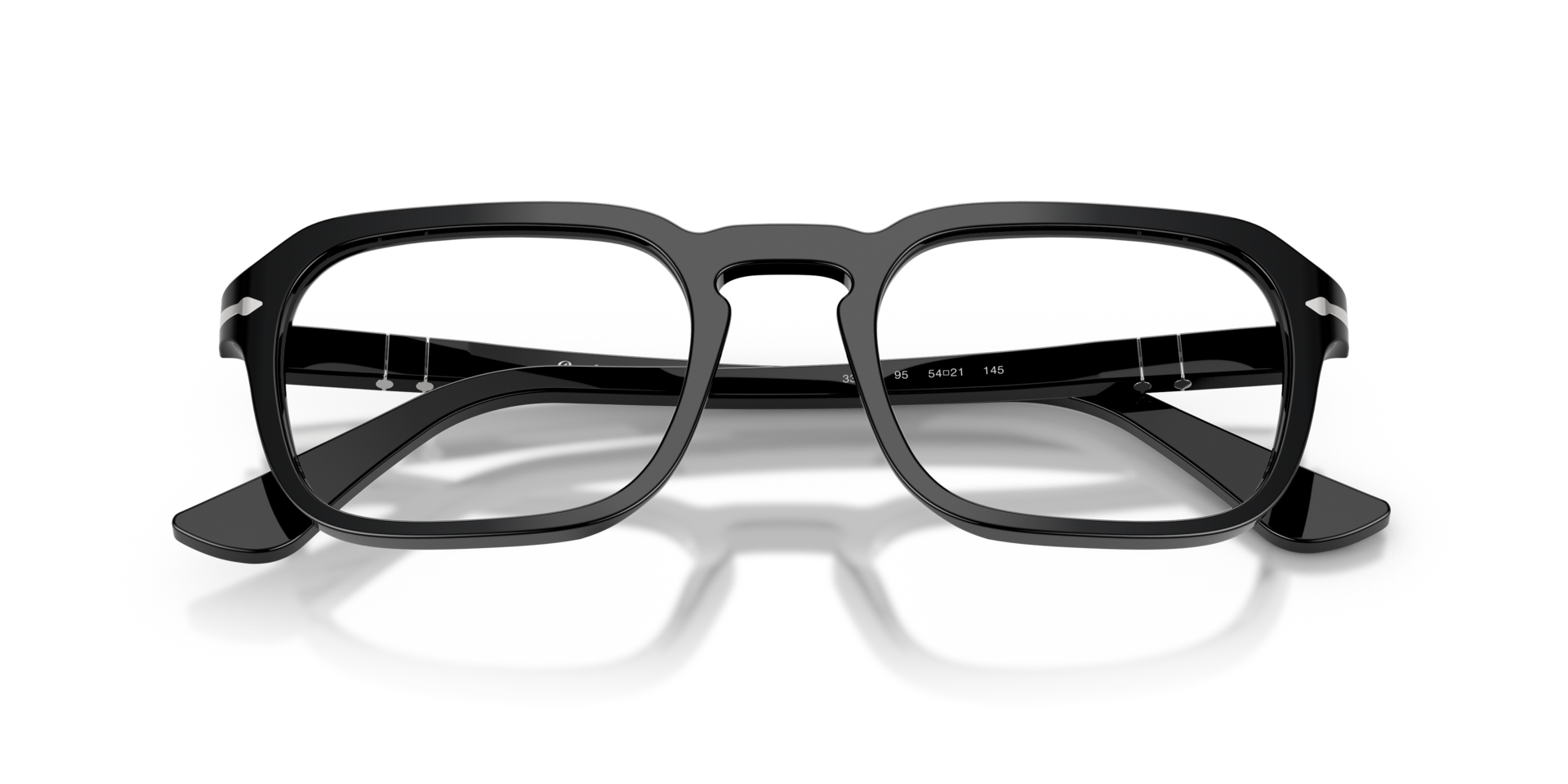 PO3390V Black AcetateEyeglass Frames for Glasses Direct, Closed View