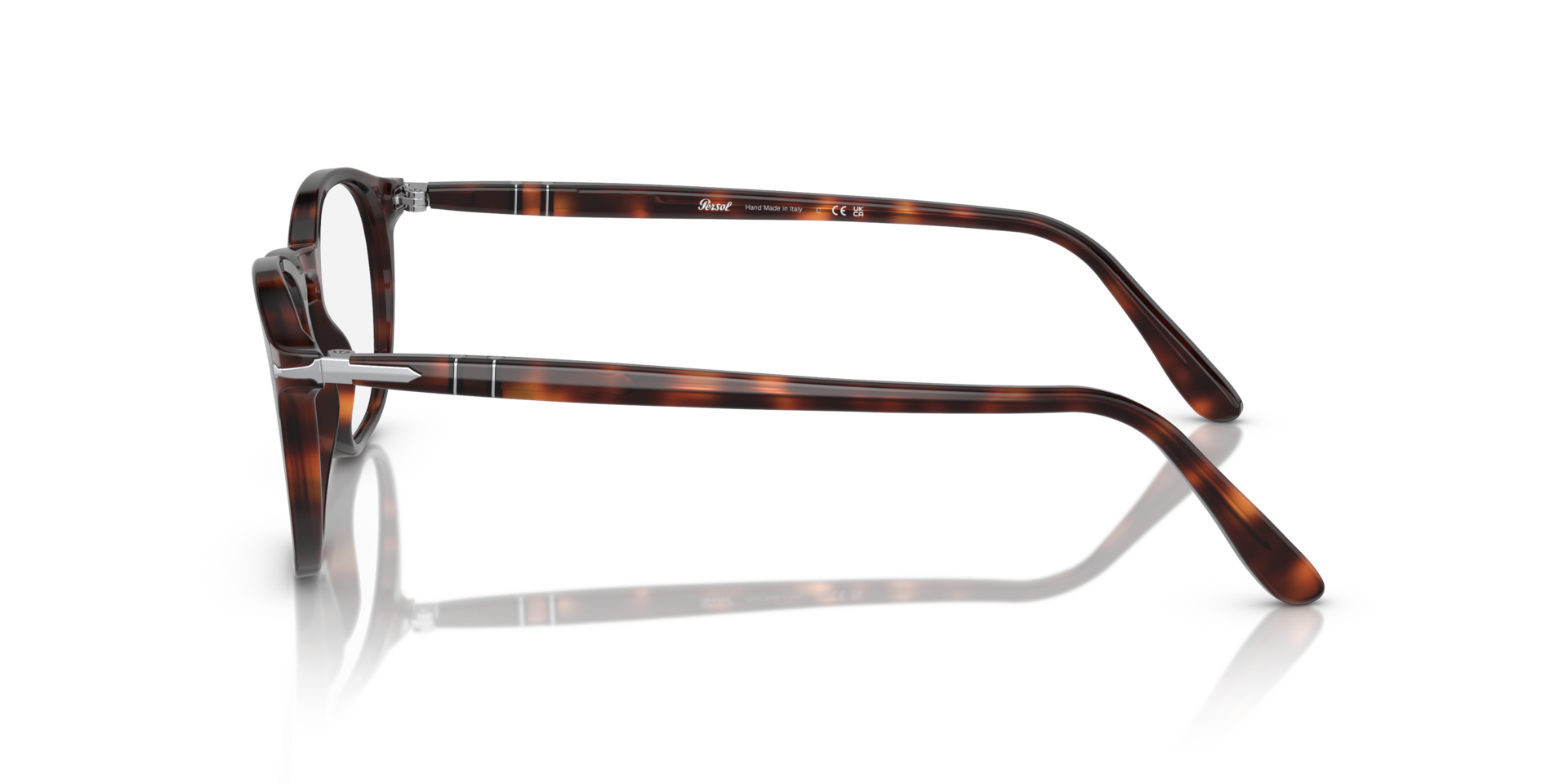 PO3007V Havana AcetateEyeglass Frames for Glasses Direct, Side View