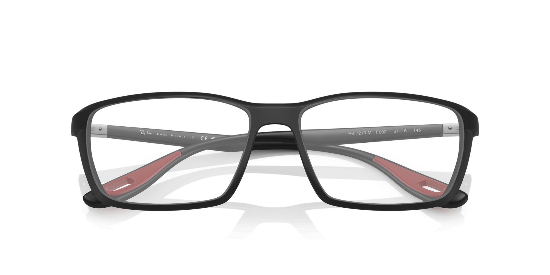 RB7213M Black PlasticEyeglass Frames for Glasses Direct, Closed View