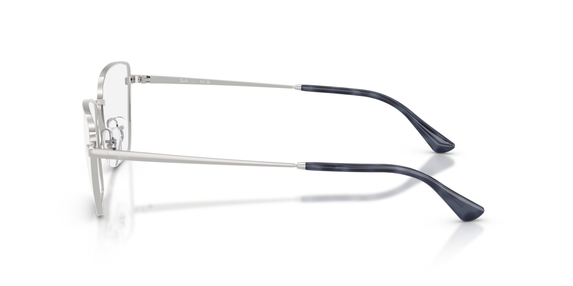 RB6552 Silver MetalEyeglass Frames for Glasses Direct, Side View
