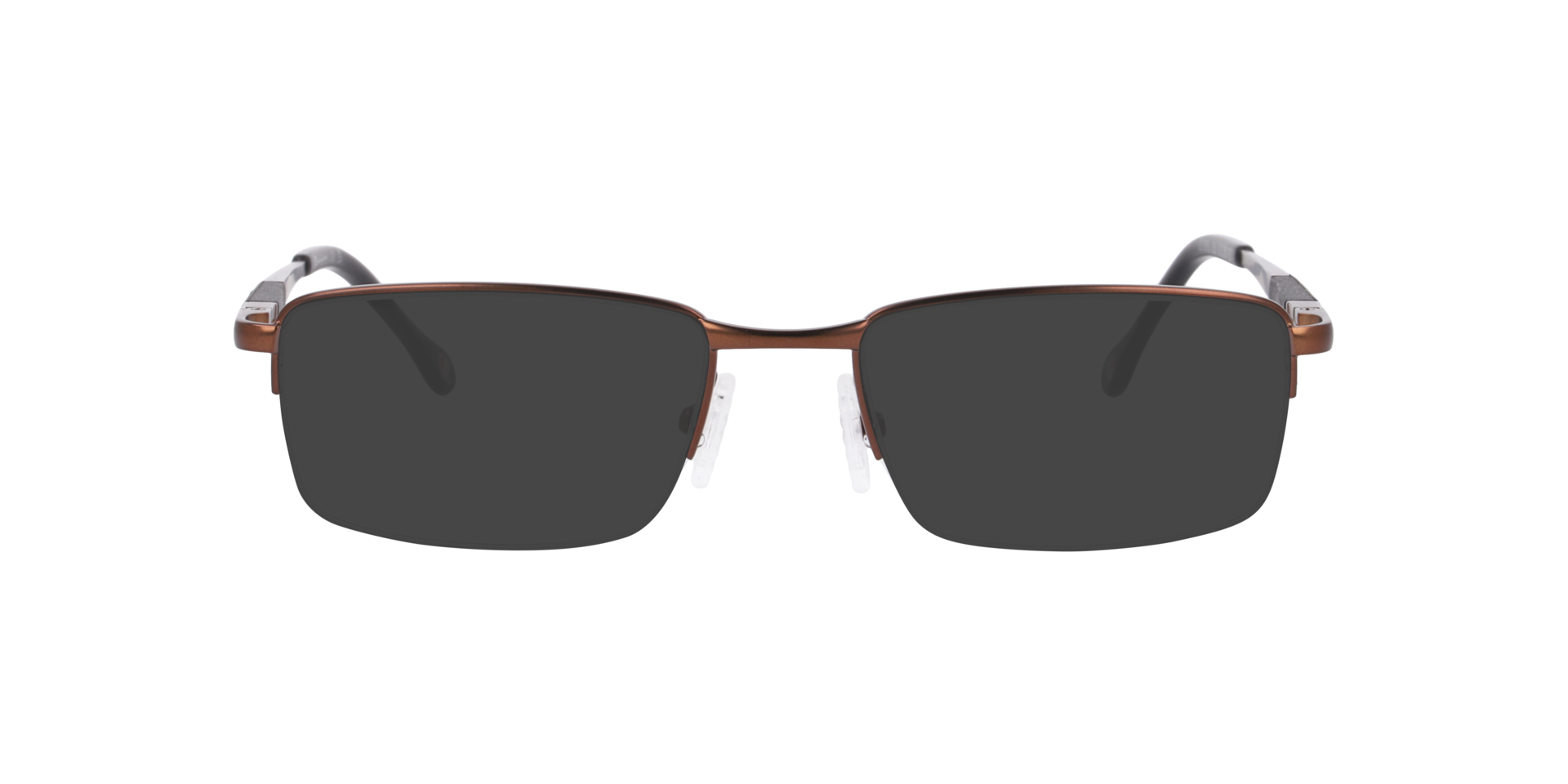 Cu1016 Brown MetalEyeglass Frames for Glasses Direct, with Tinted Lenses
