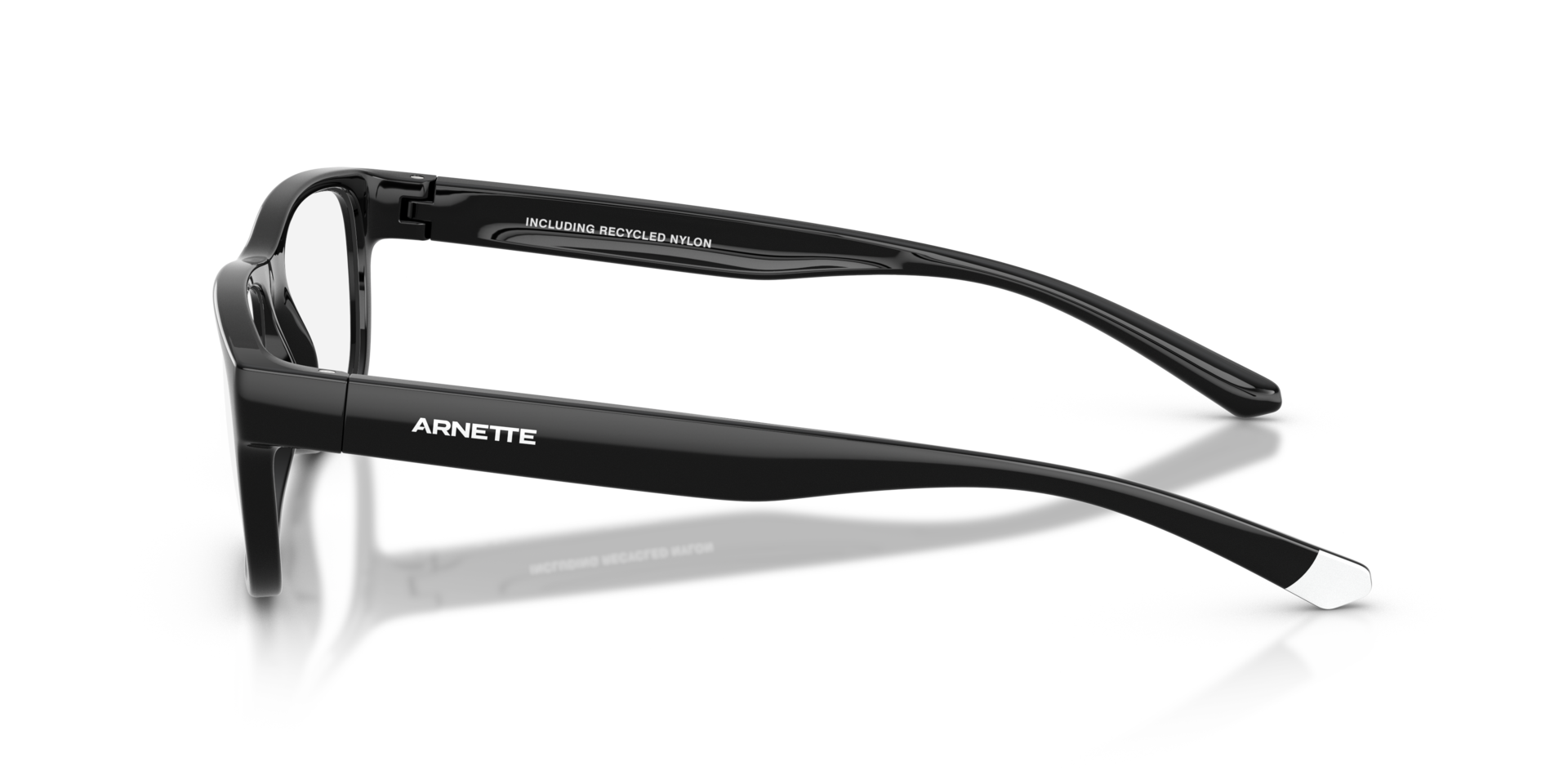 AN7289U Recycled Black PlasticEyeglass Frames for Glasses Direct, Side View