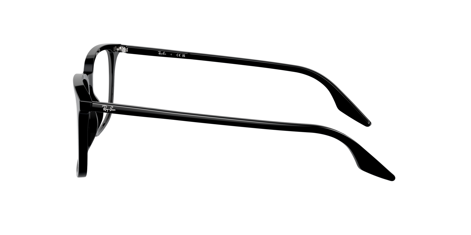 RB5421 Optics Black AcetateEyeglass Frames for Glasses Direct, Side View