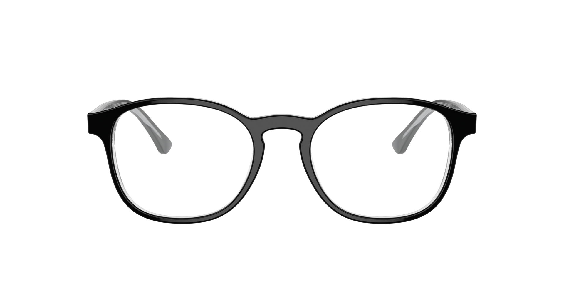 RB5417 Black On Transparent AcetateEyeglass Frames for Glasses Direct, Front View