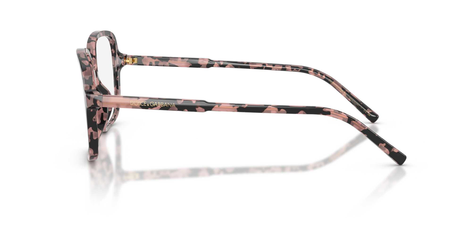 DG3442 Pink Havana AcetateEyeglass Frames for Glasses Direct, Side View