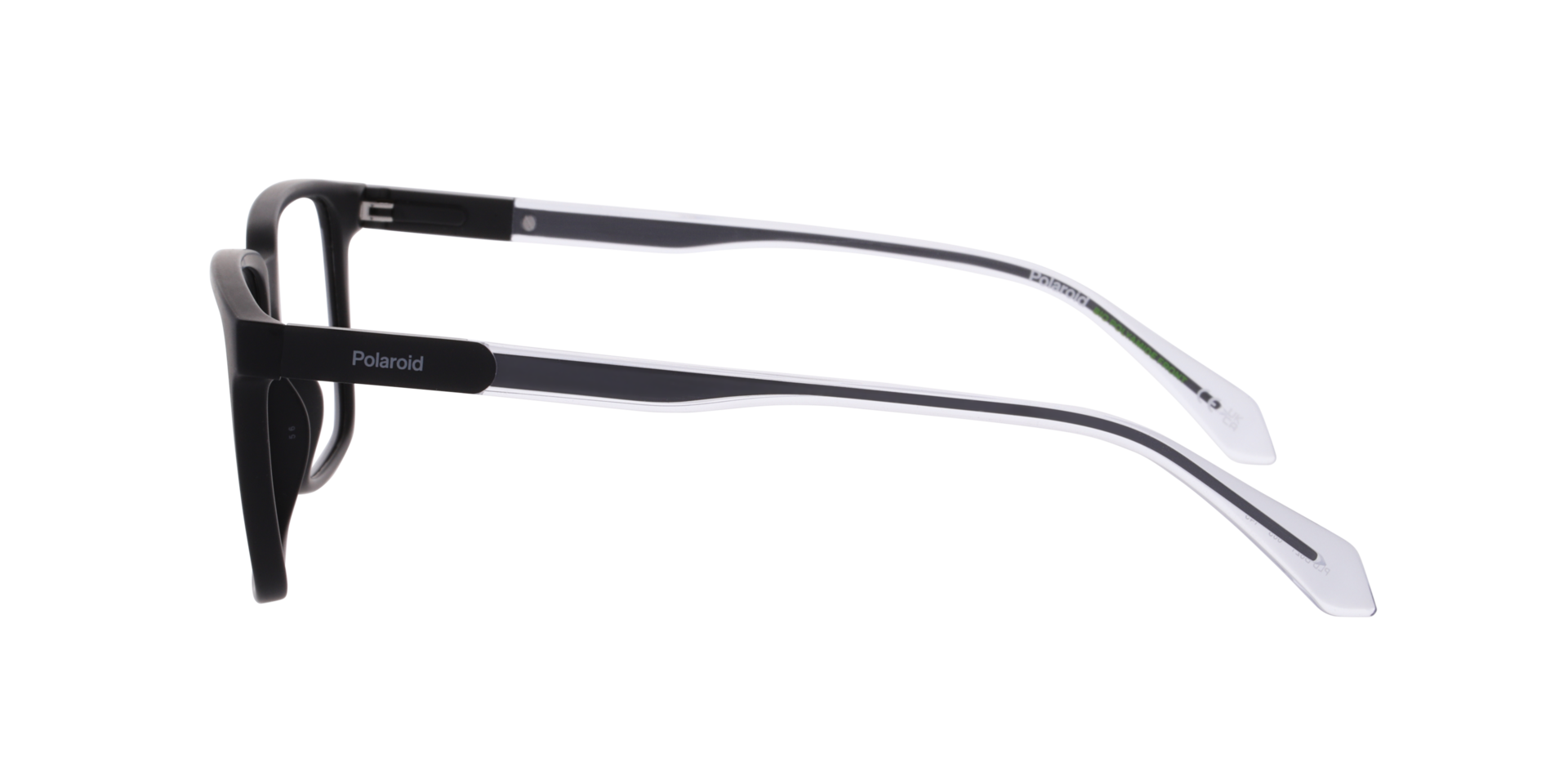 PLD D621 Black PlasticEyeglass Frames for Glasses Direct, Side View