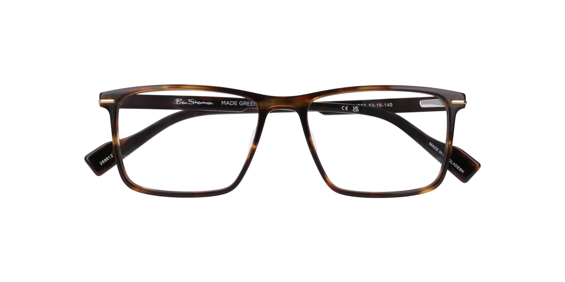 Bshigh Brown AcetateEyeglass Frames for Glasses Direct, Closed View