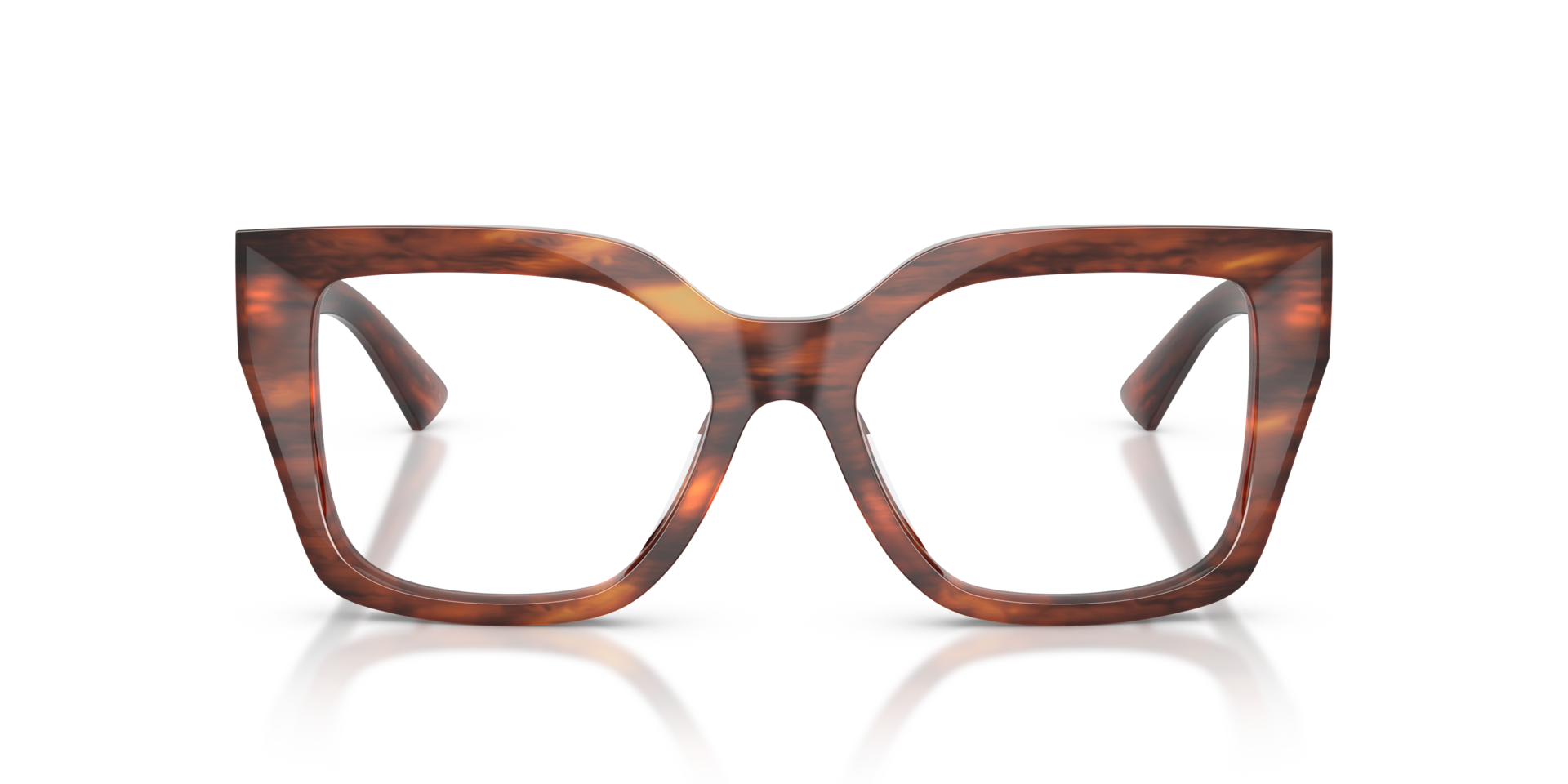 JC3069U Striped Brown AcetateEyeglass Frames for Glasses Direct, Front View