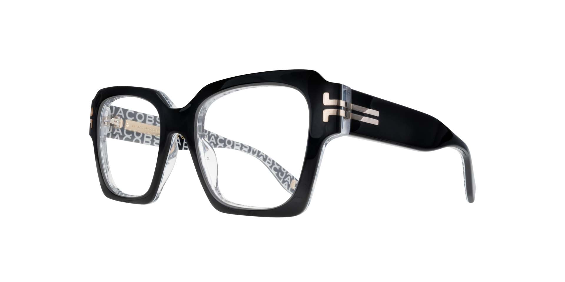 MJ 1088 Black AcetateEyeglass Frames for Glasses Direct, Angle View