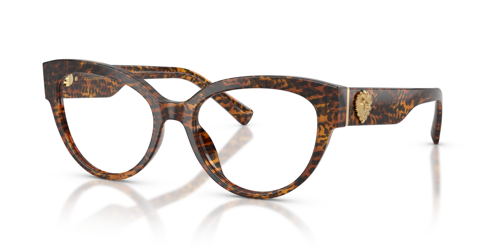 DG3440 Leo Transparent AcetateEyeglass Frames for Glasses Direct, Angle View
