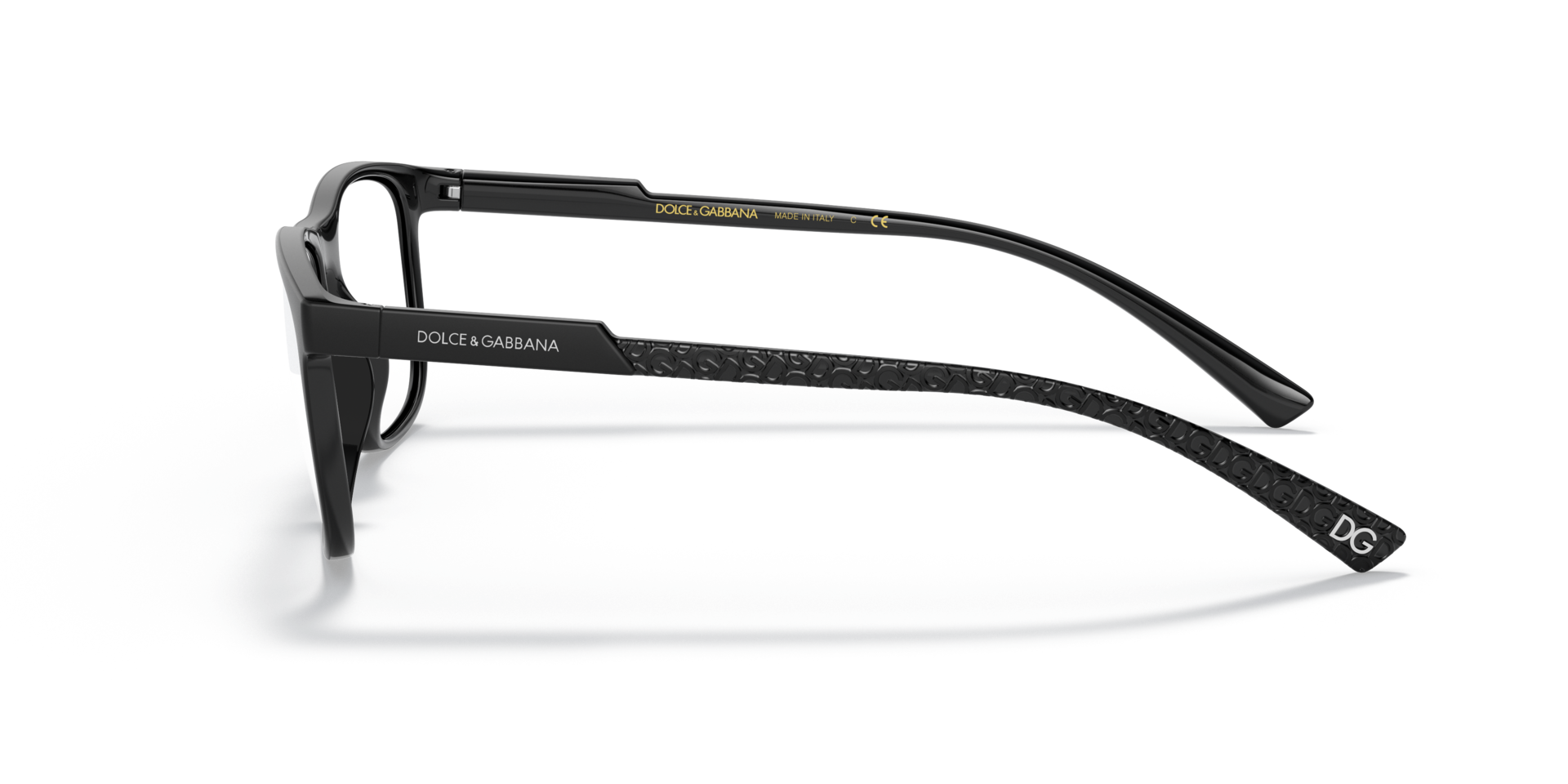 DG5062 Matte Black PlasticEyeglass Frames for Glasses Direct, Side View