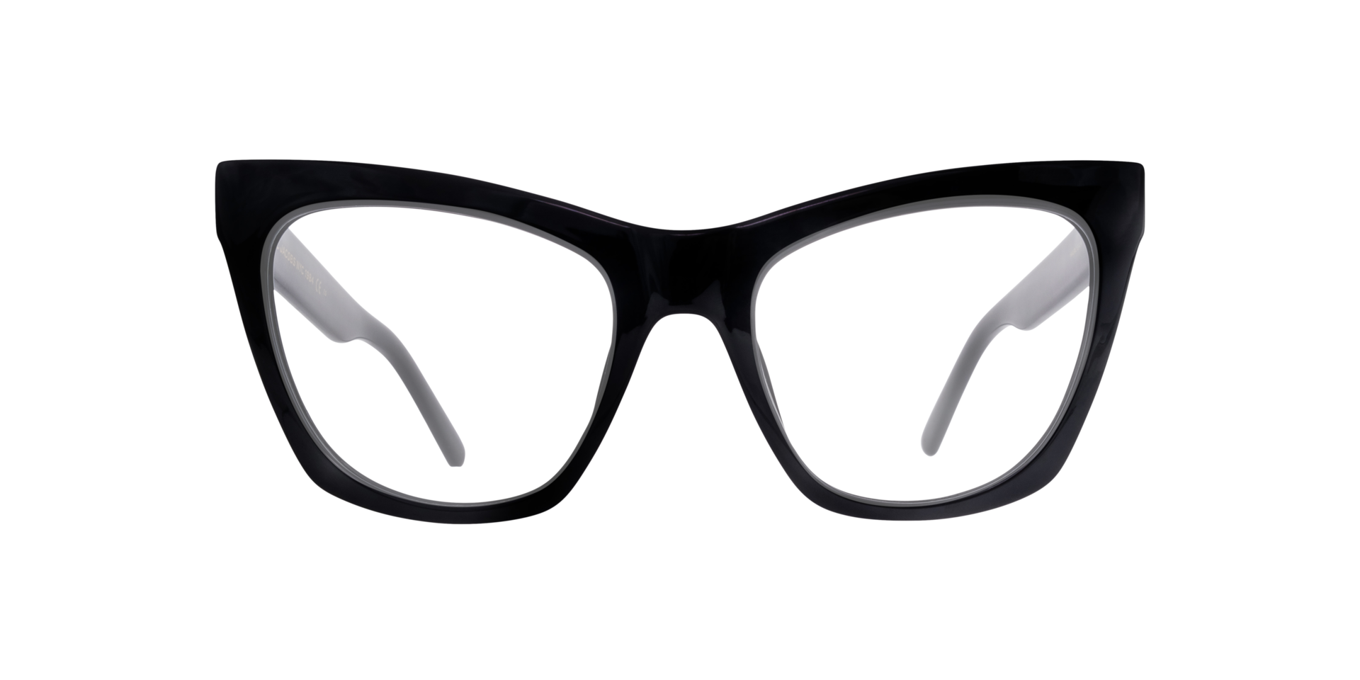 MARC 649 Black PlasticEyeglass Frames for Glasses Direct, Front View