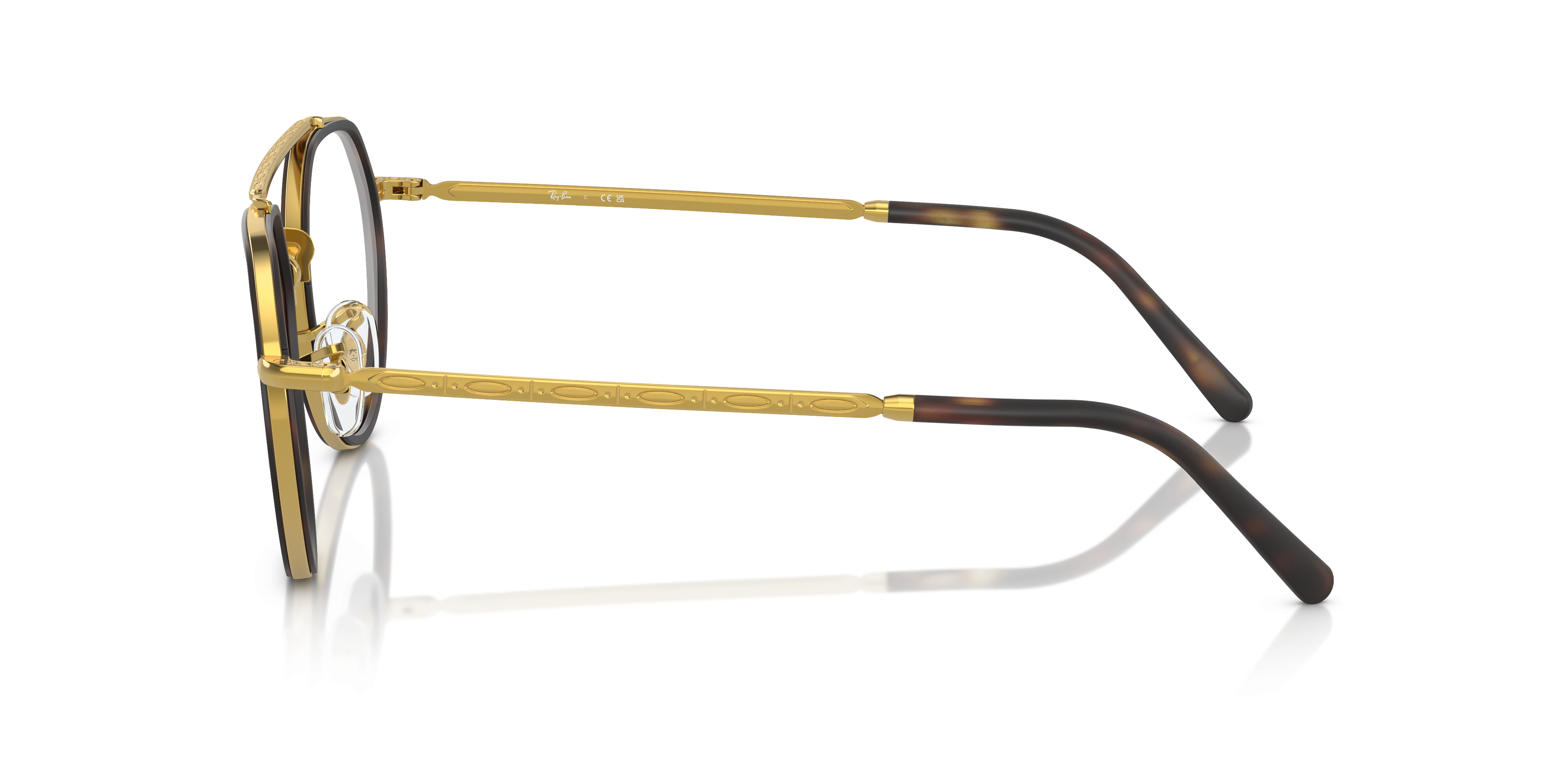RB3765V Legend Gold MetalEyeglass Frames for Glasses Direct, Side View