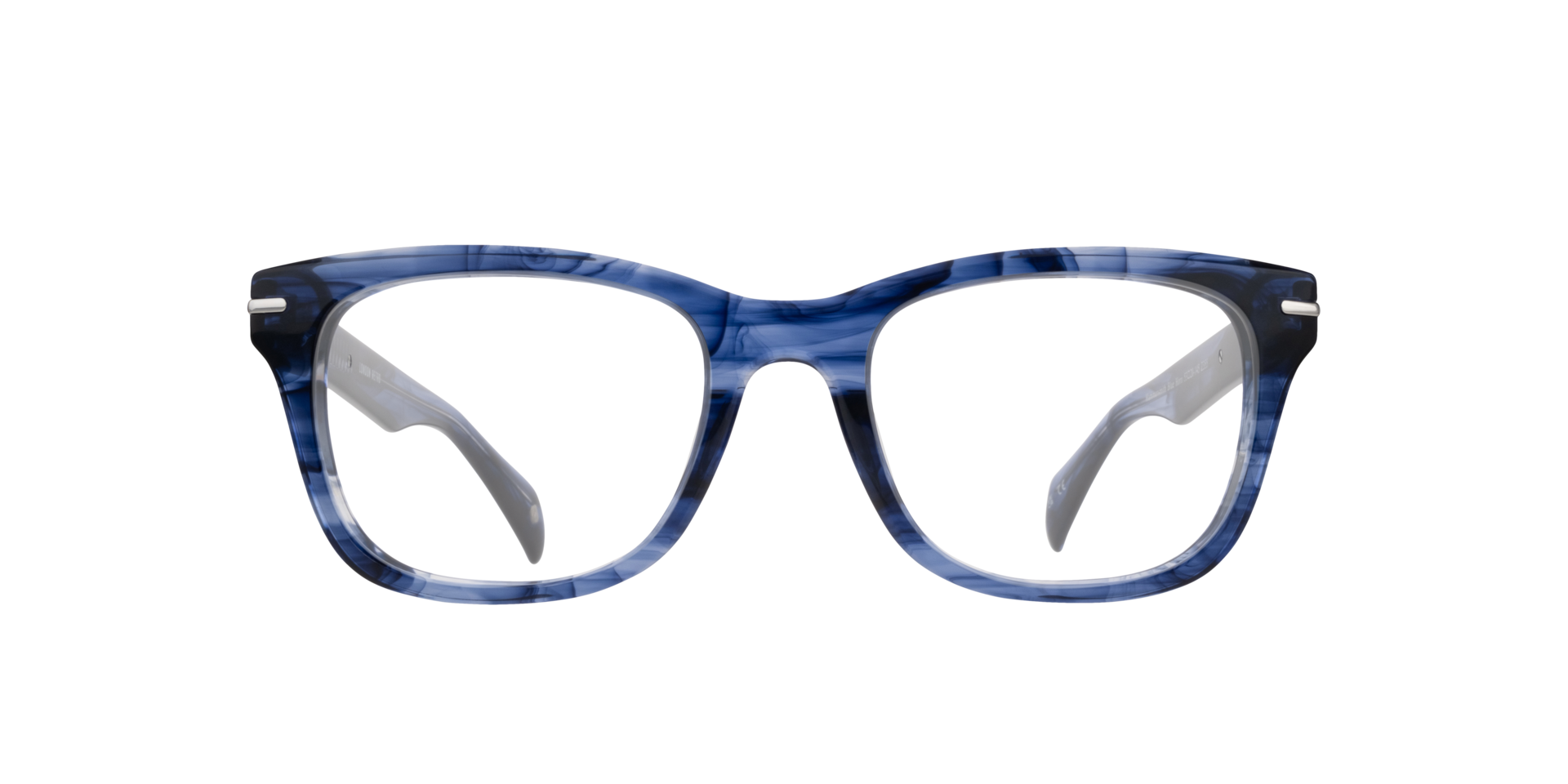Hammersmith Blue Horn AcetateEyeglass Frames for Glasses Direct, Front View