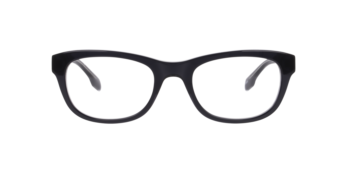 Scout Men's Bilayer Black,Crystal Grey Bilayer Black/Crystal Grey Rectangle Acetate Eyeglasses Online - Full Rim - Nathanael