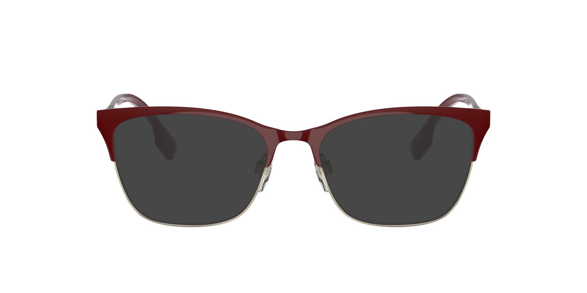 BE1362 Light Gold & Bordeaux MetalEyeglass Frames for Glasses Direct, with Tinted Lenses