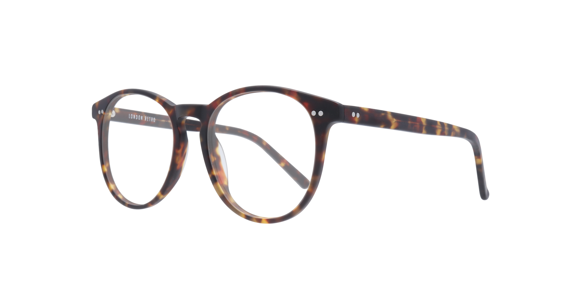 Logan 2 Matte Tortoise AcetateEyeglass Frames for Glasses Direct, Angle View
